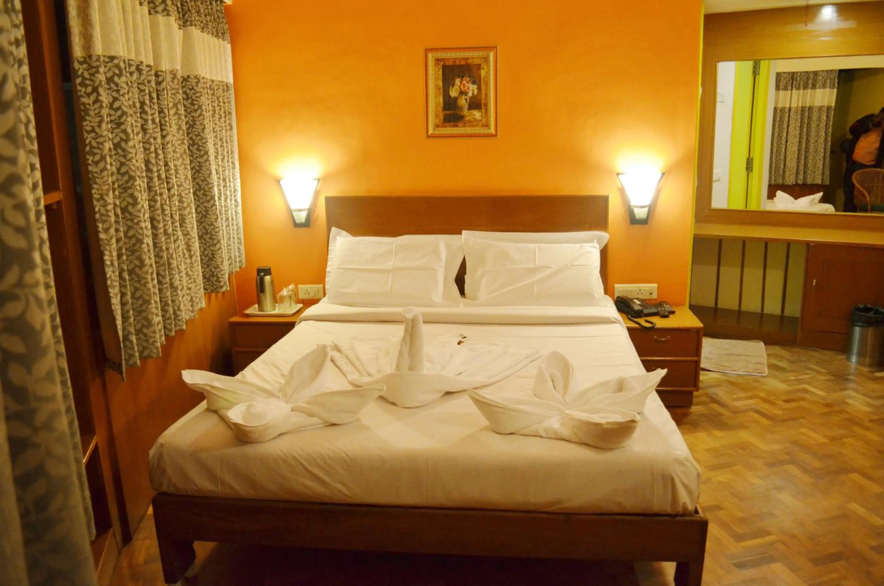 Bed in Hotel Grand Palace