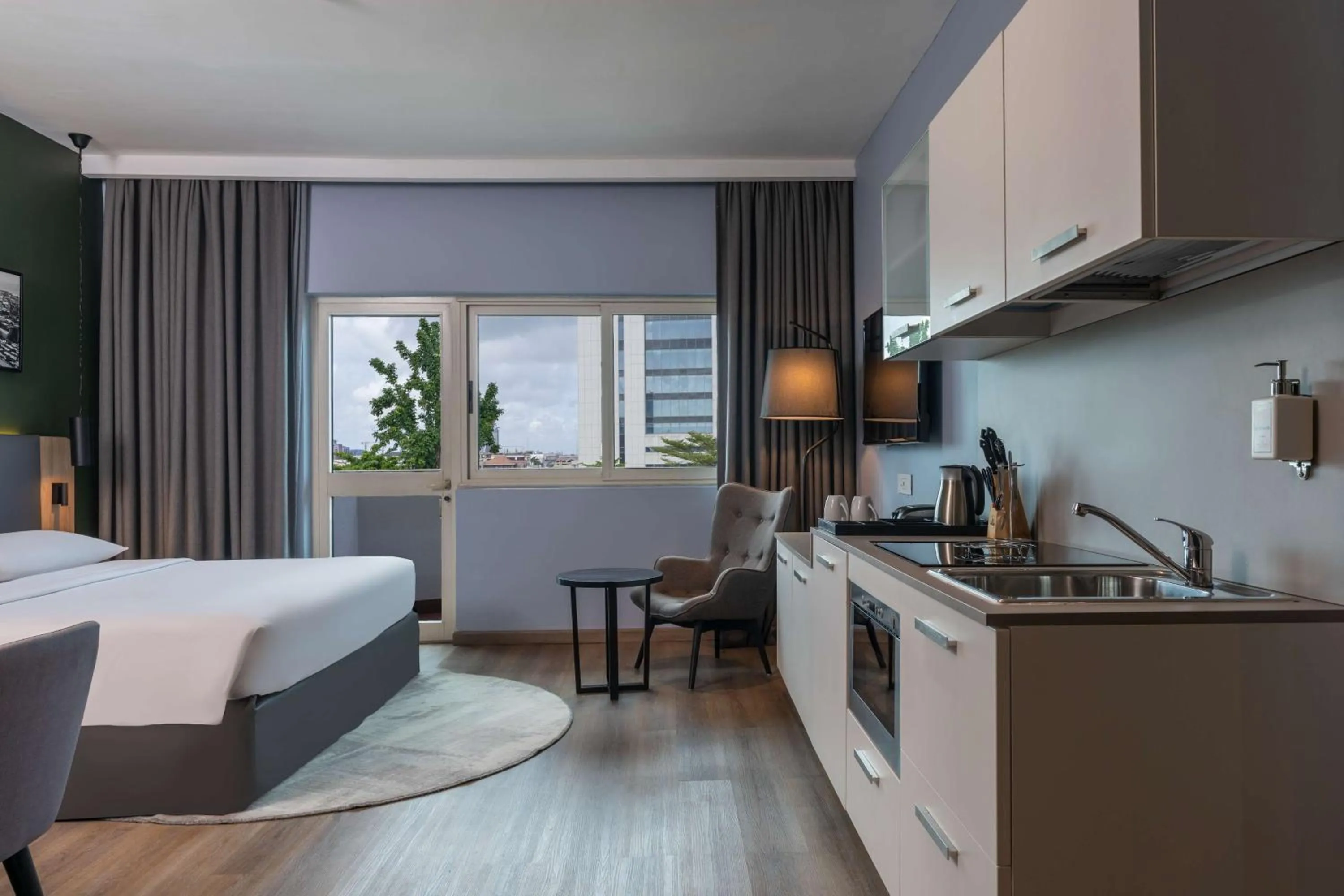 Kitchen or kitchenette, Bed in Park Inn by Radisson, Lagos Victoria Island