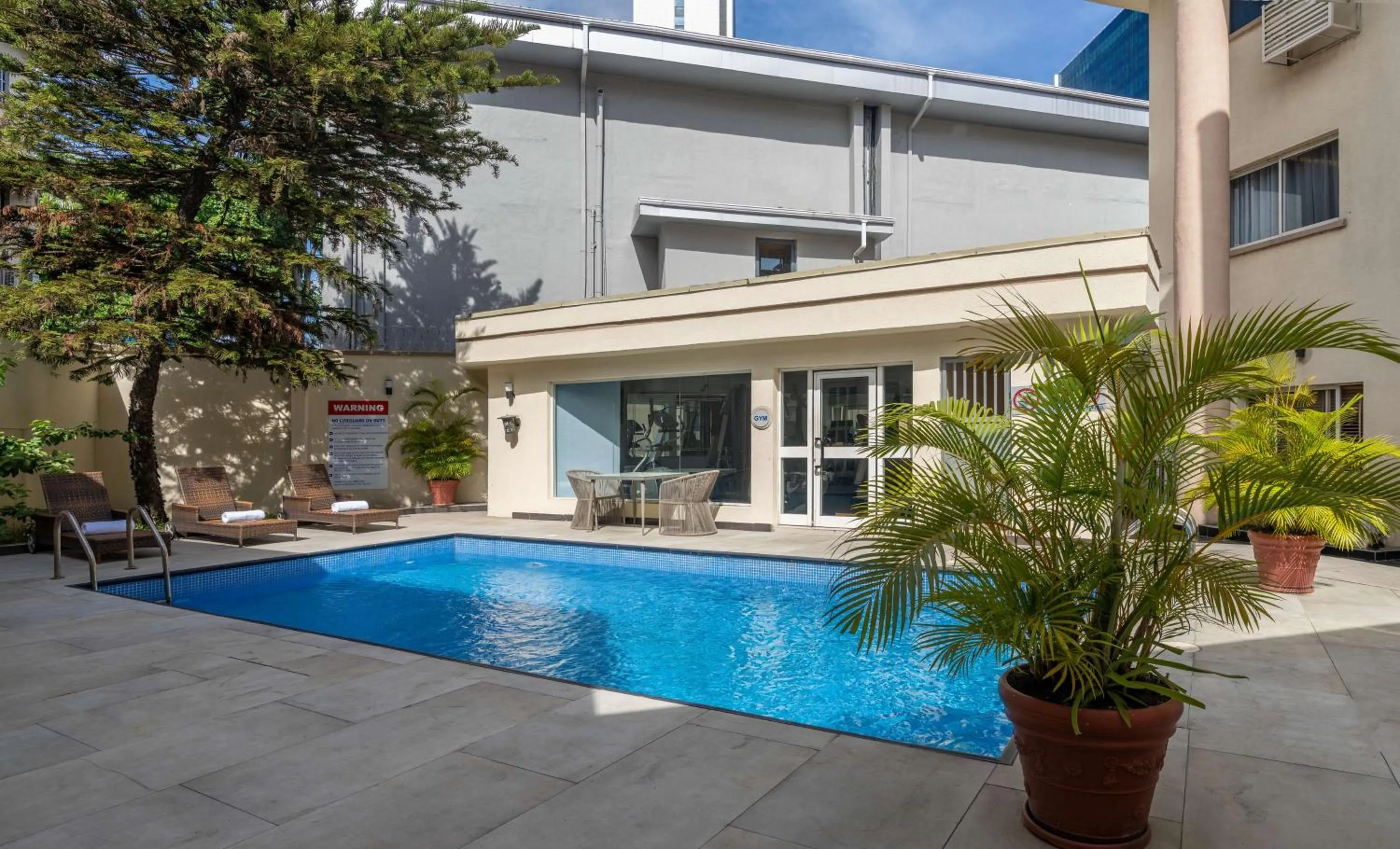 Pool view in Park Inn by Radisson, Lagos Victoria Island