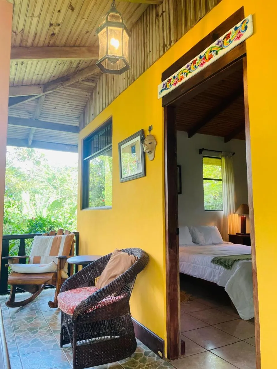 Balcony/Terrace, Bed in Kakao Lodge & Garden Río Celeste
