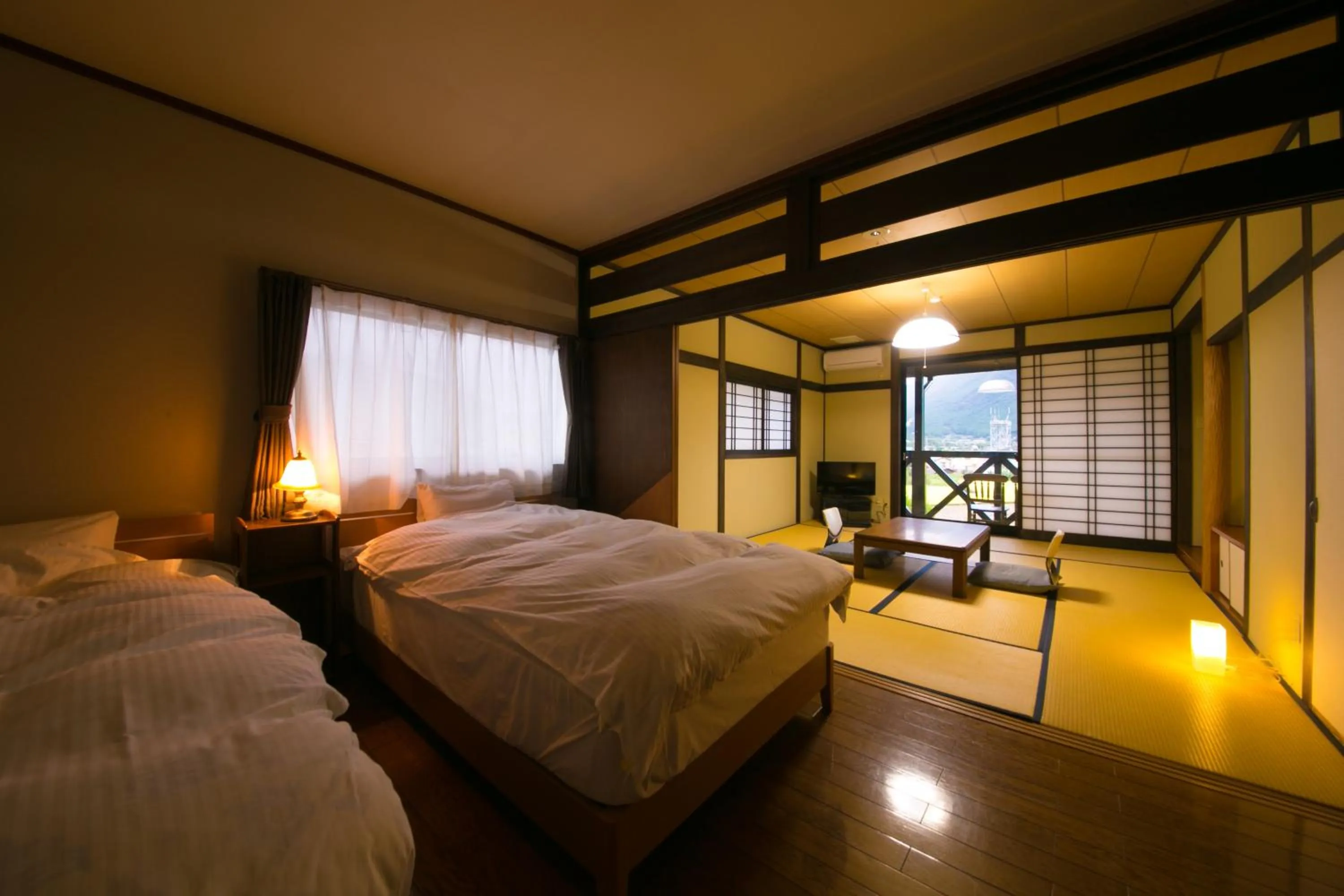 Photo of the whole room, Bed in Yufuin Bath Satoyamasafu