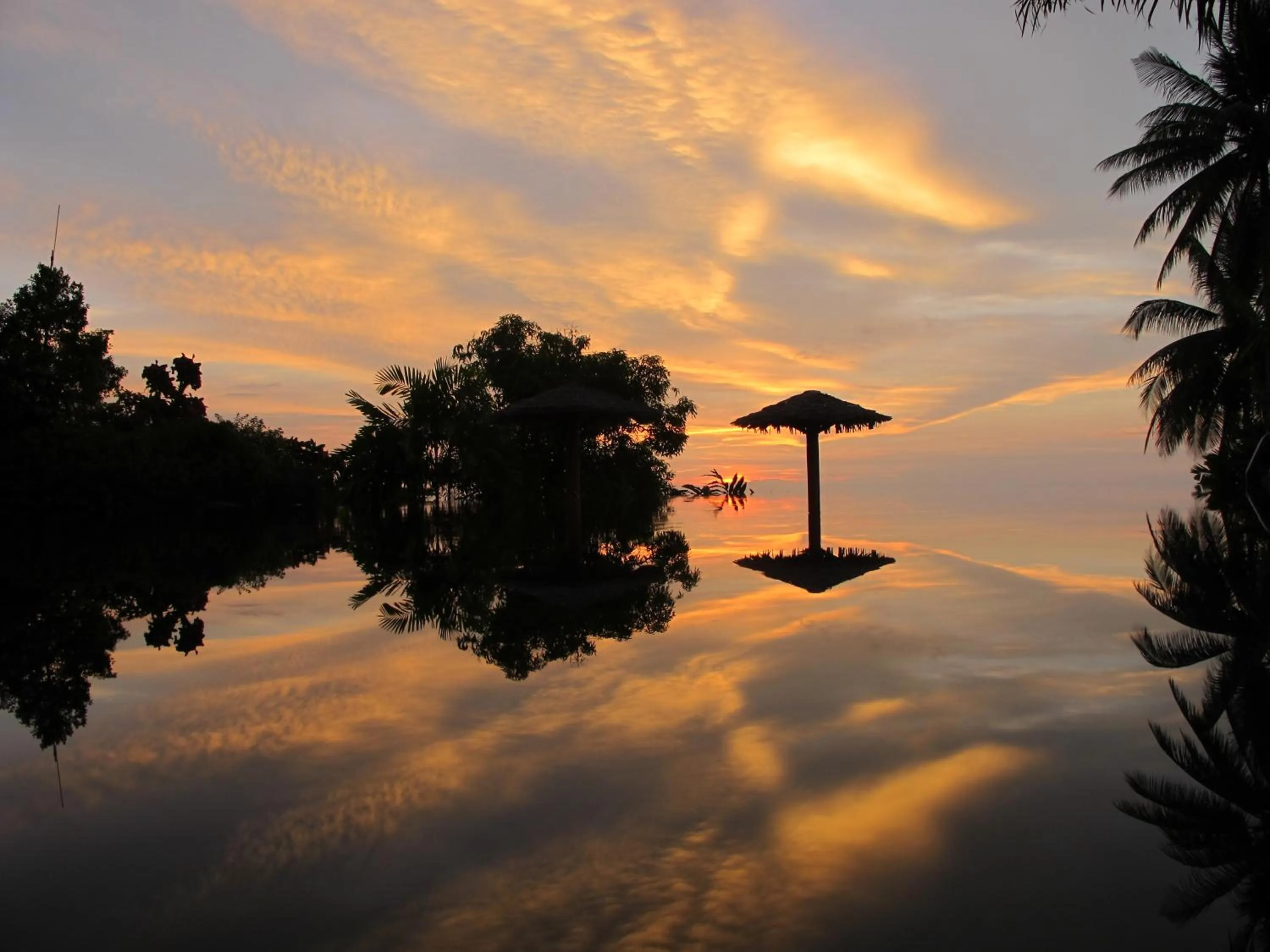 Pool view in Lumbalumba Resort - Manado
