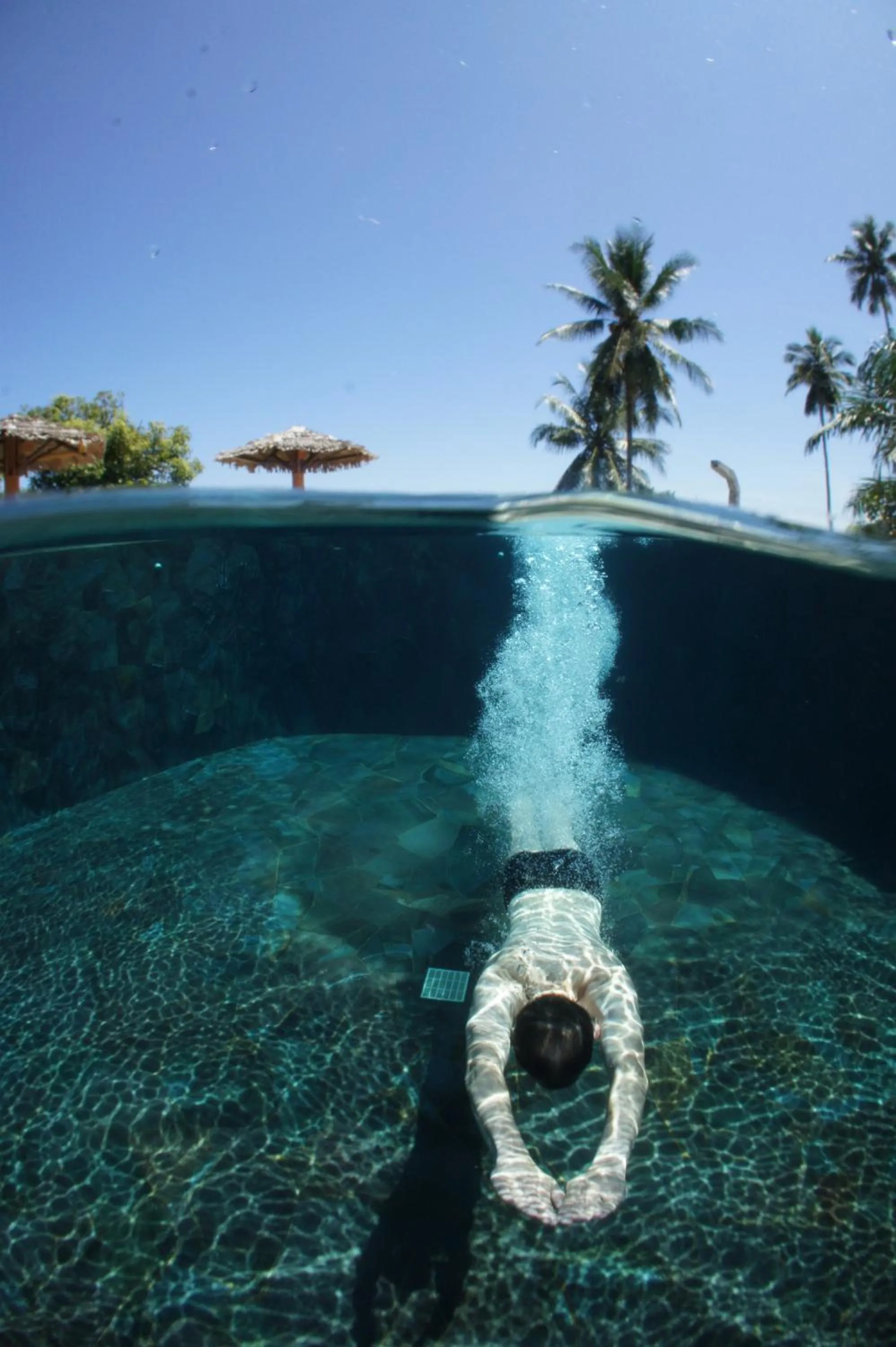 Swimming pool in Lumbalumba Resort - Manado