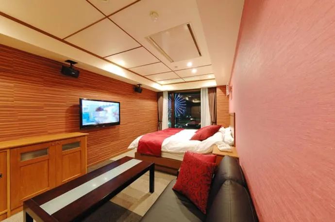 Bed in Hotel Water Gate Nagoya - Love Hotel for couple -