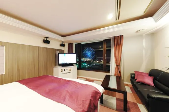 Bed in Hotel Water Gate Nagoya - Love Hotel for couple -