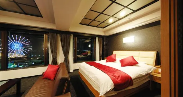 Bed in Hotel Water Gate Nagoya - Love Hotel for couple -