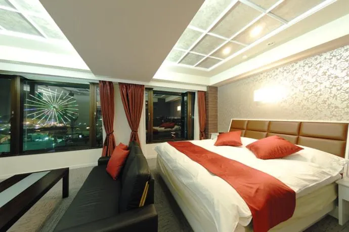 Bed in Hotel Water Gate Nagoya - Love Hotel for couple -