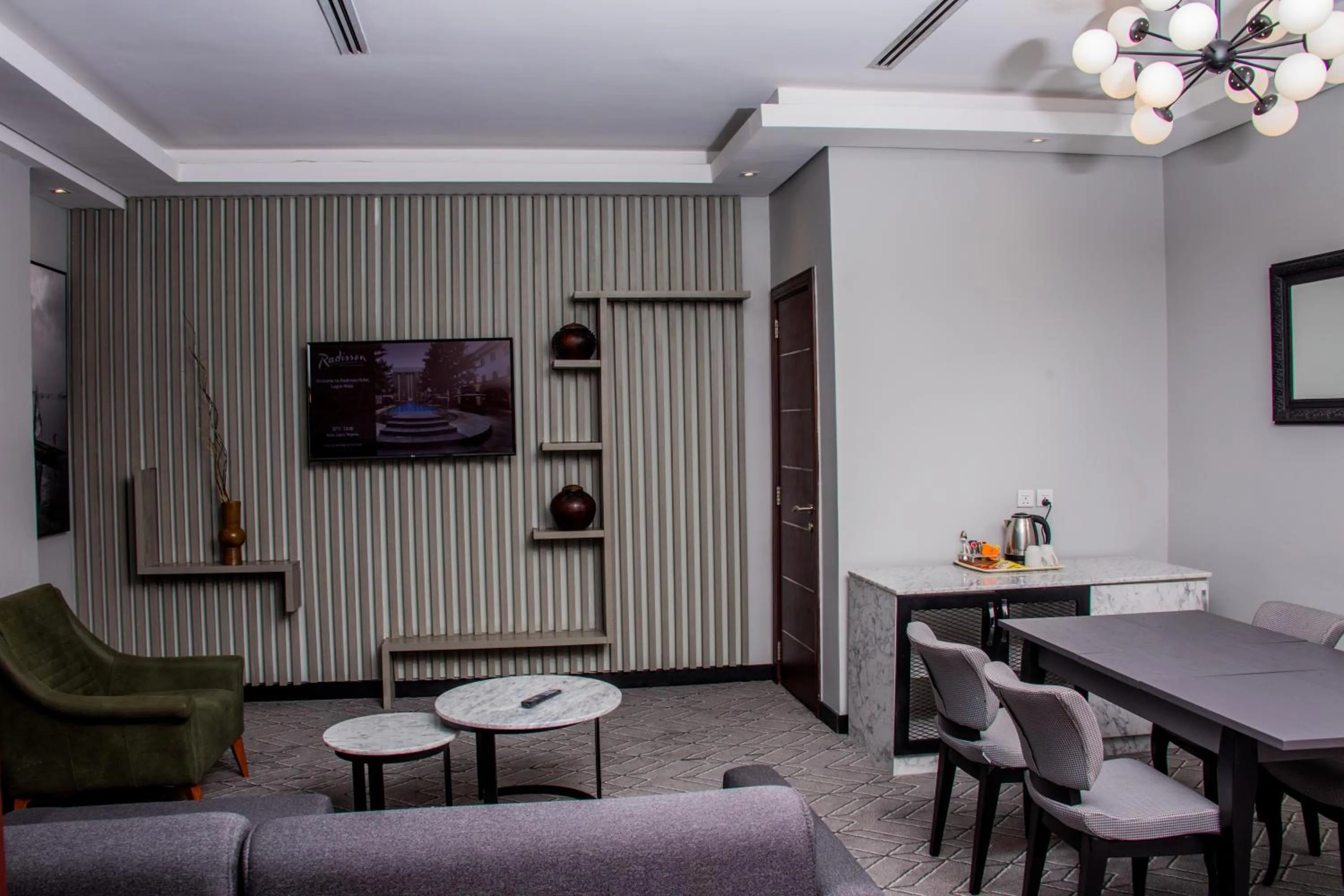 Seating area in Radisson Lagos Ikeja