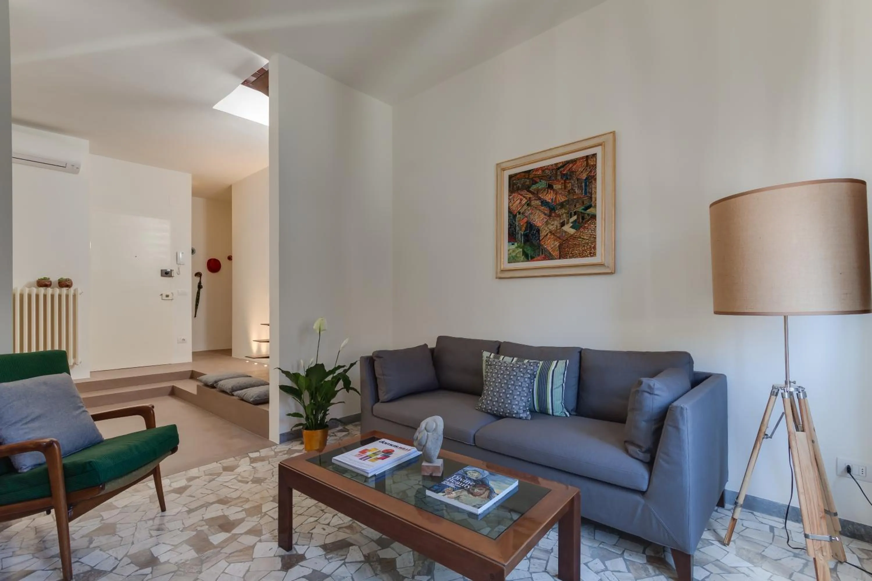 Living room in Apartments Florence - Santa Maria Balcony