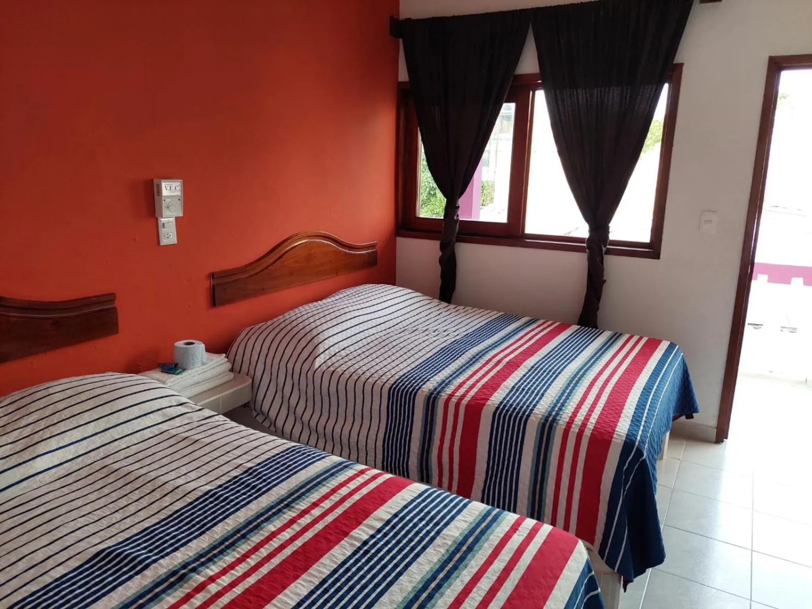 Bed in Posada Casa Bugambilias