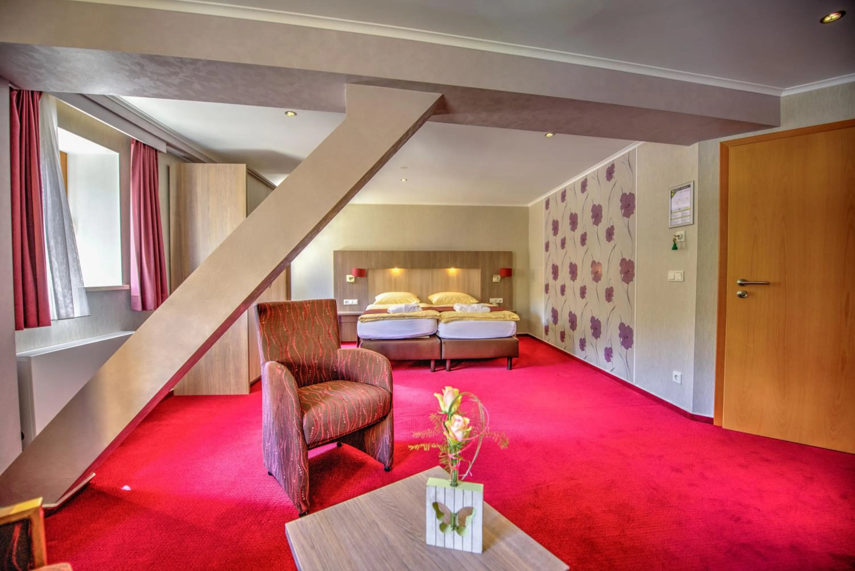 Bed in Hotel du Commerce - Restaurant La Table de Clervaux