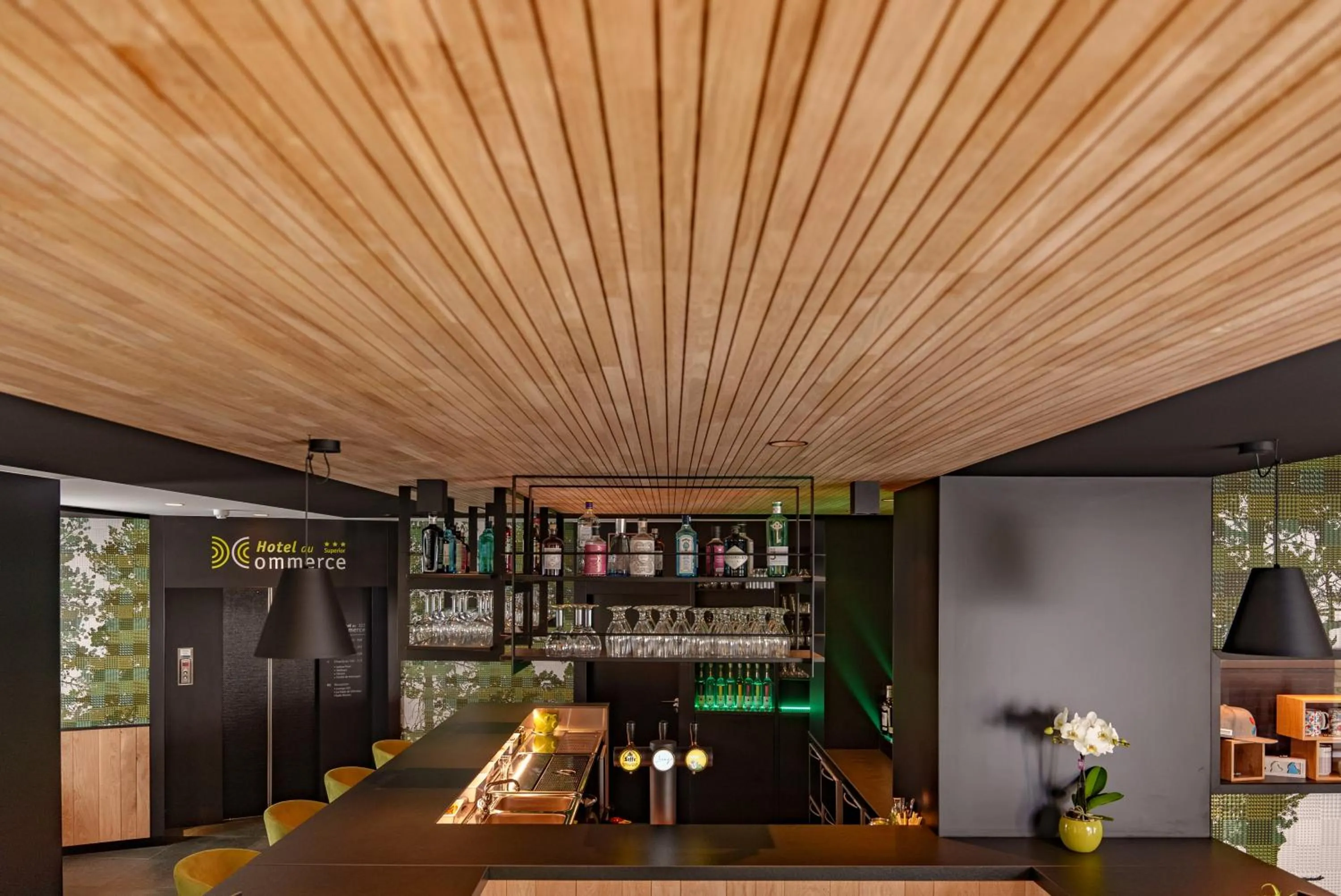 Lounge or bar in Hotel du Commerce - Restaurant La Table de Clervaux