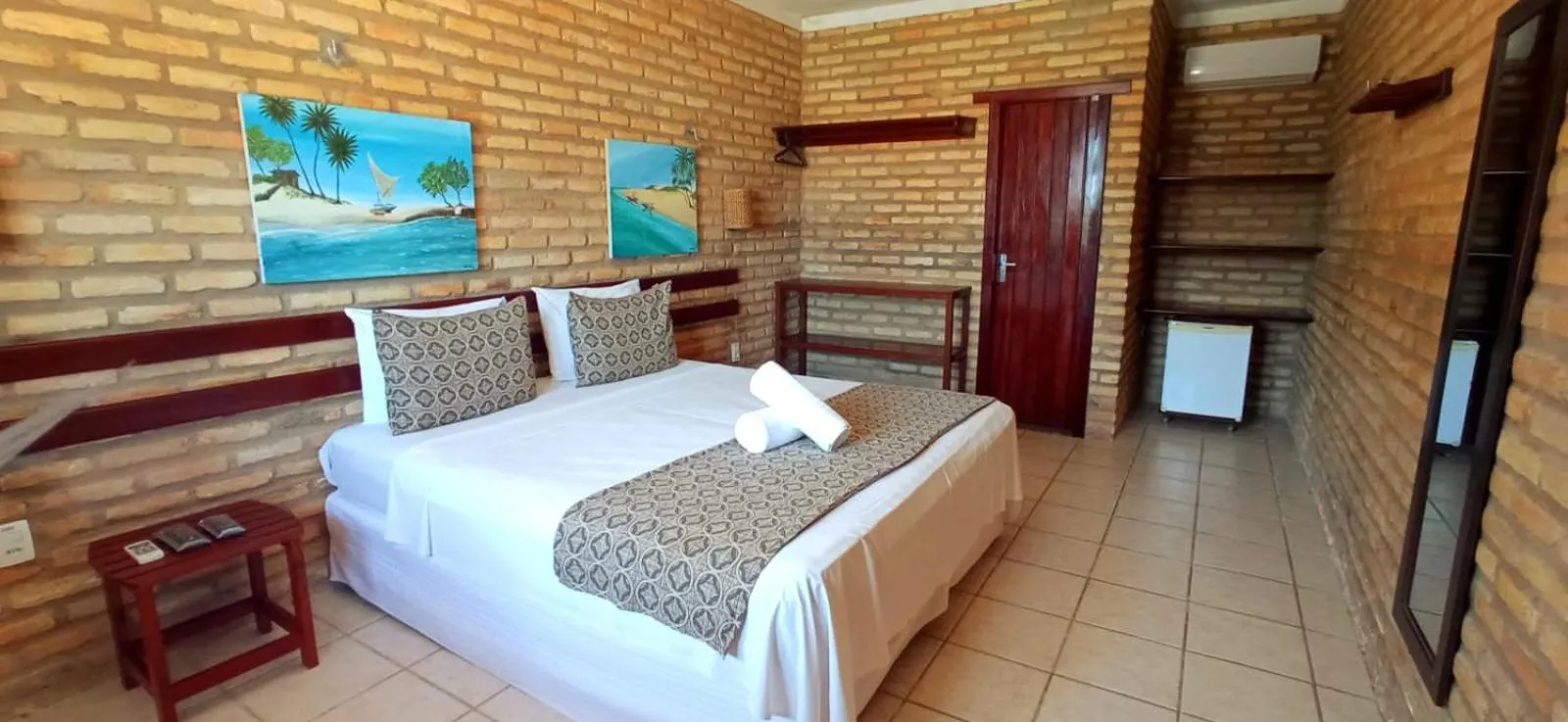 Bed in Pousada Catavento