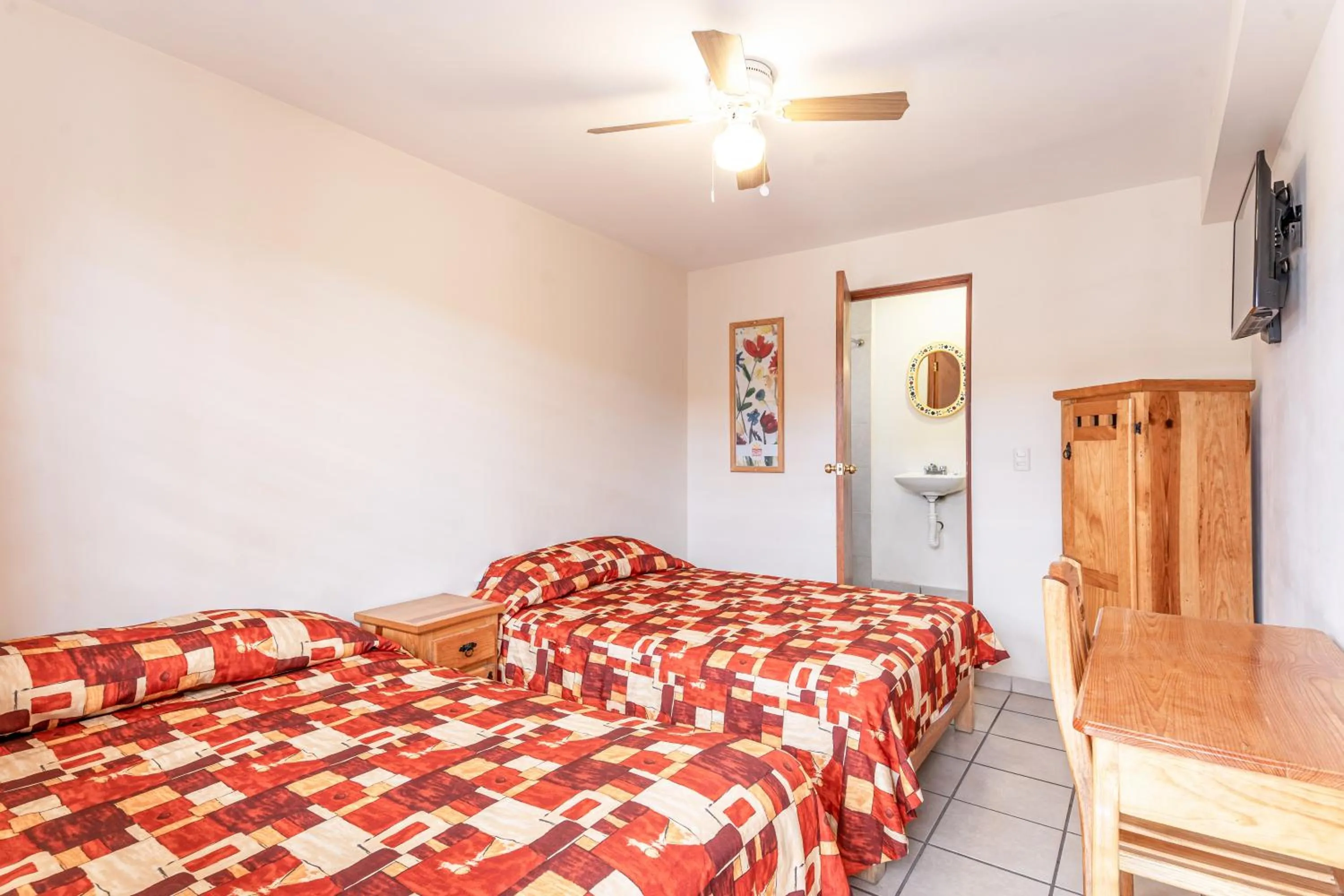 Bed in Cinco de Mayo Hotel