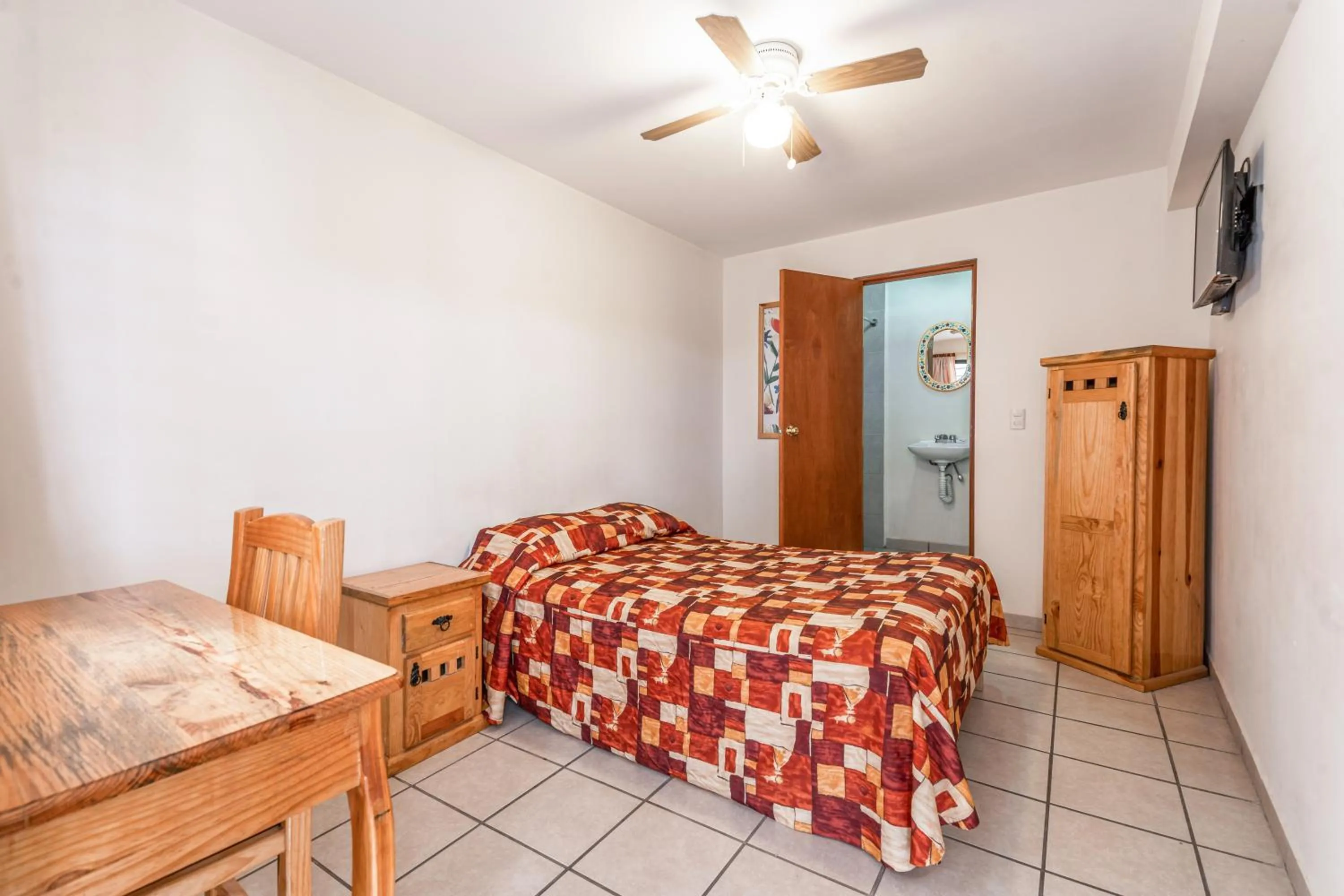 Bed in Cinco de Mayo Hotel