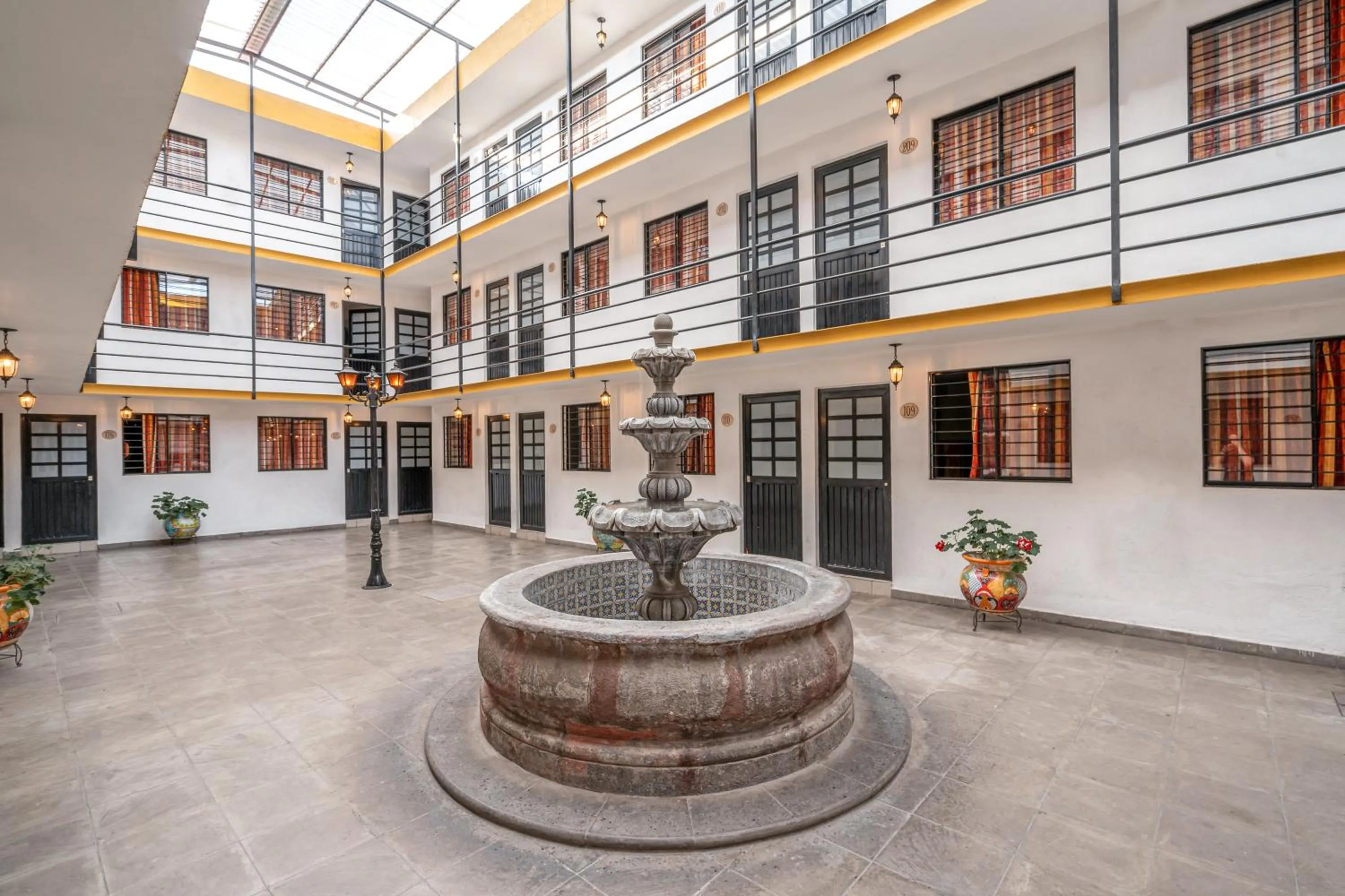 Property building in Cinco de Mayo Hotel