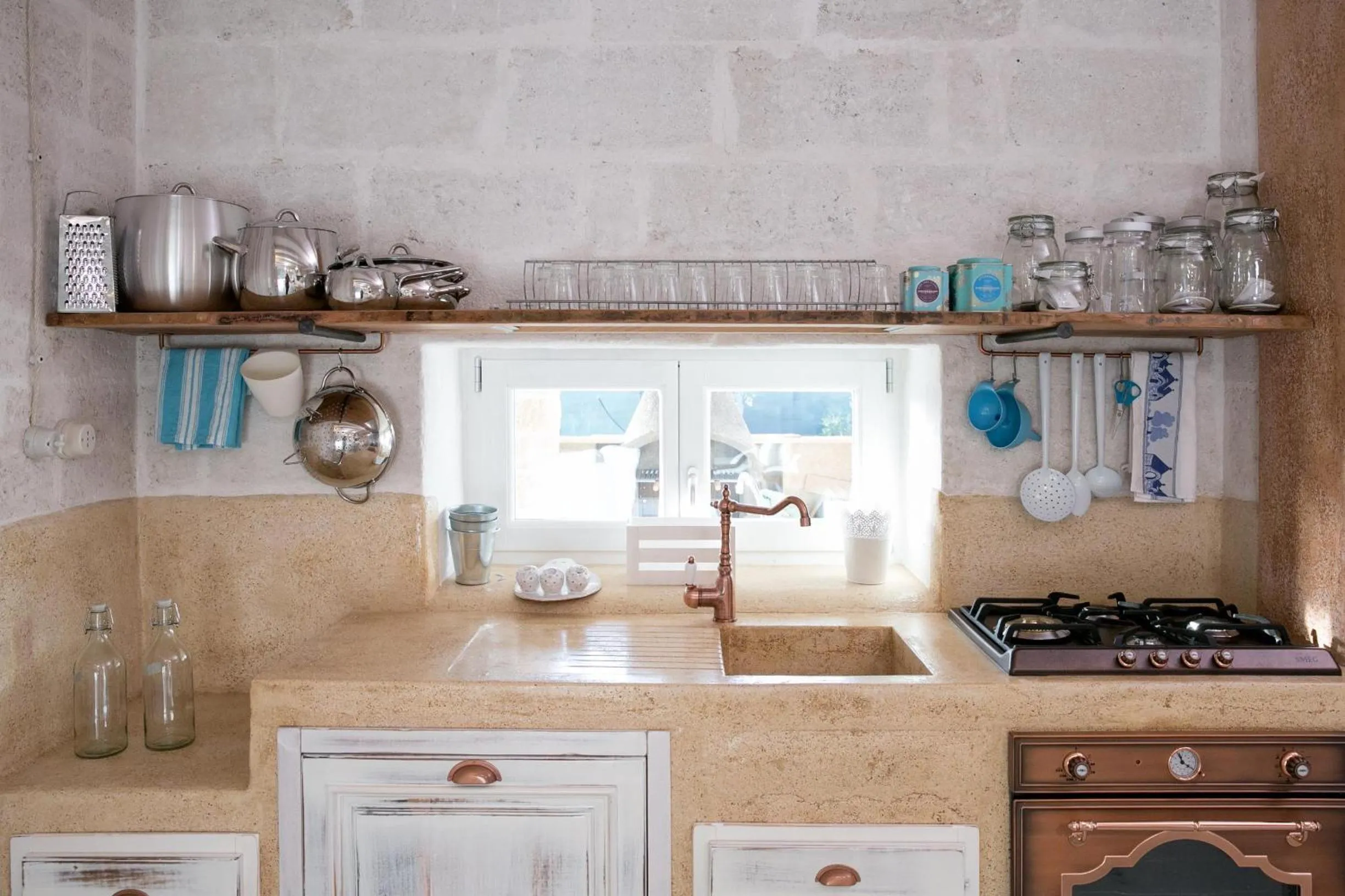 Kitchen or kitchenette in Villa Trullo Indipendente