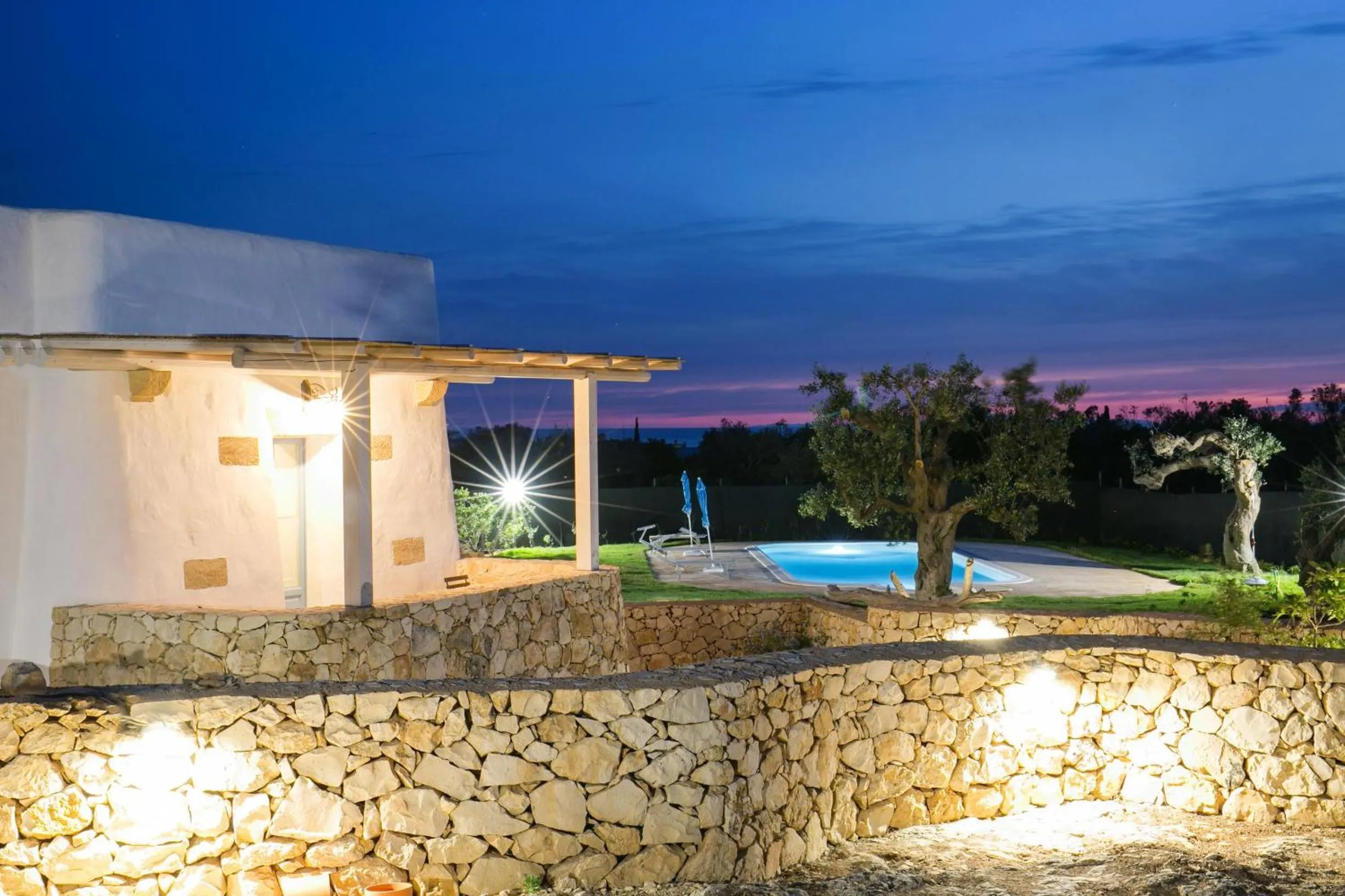 Garden in Villa Trullo Indipendente