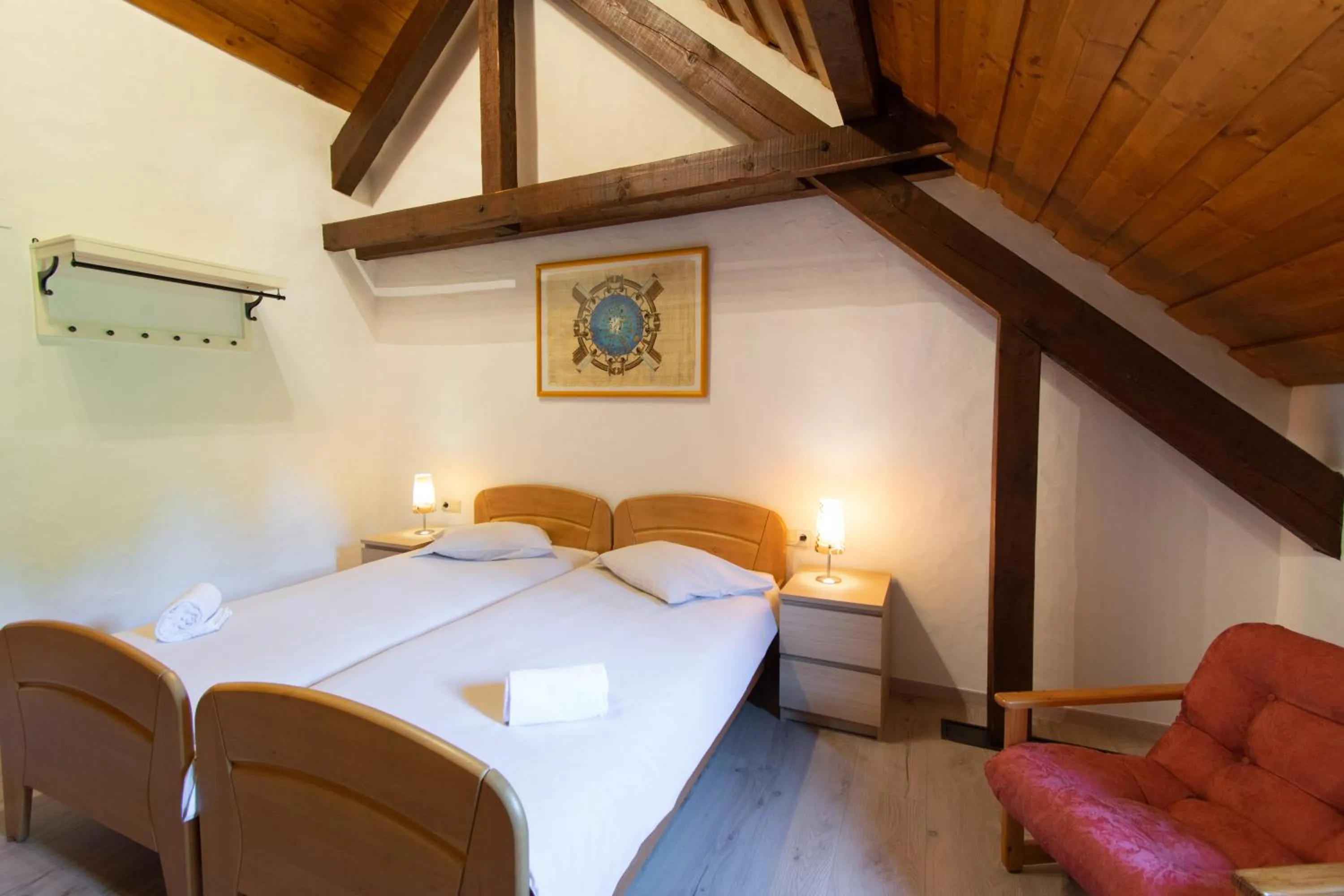 Photo of the whole room, Bed in Domaine du Moulin d'Asselborn