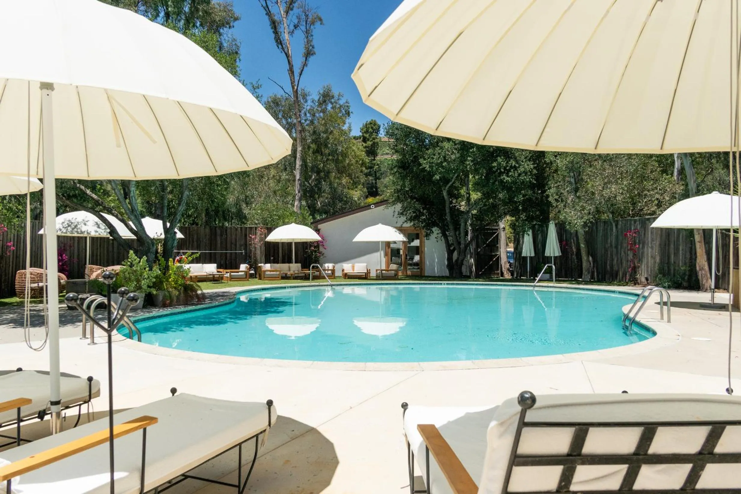 Pool view in Calamigos Guest Ranch and Beach Club