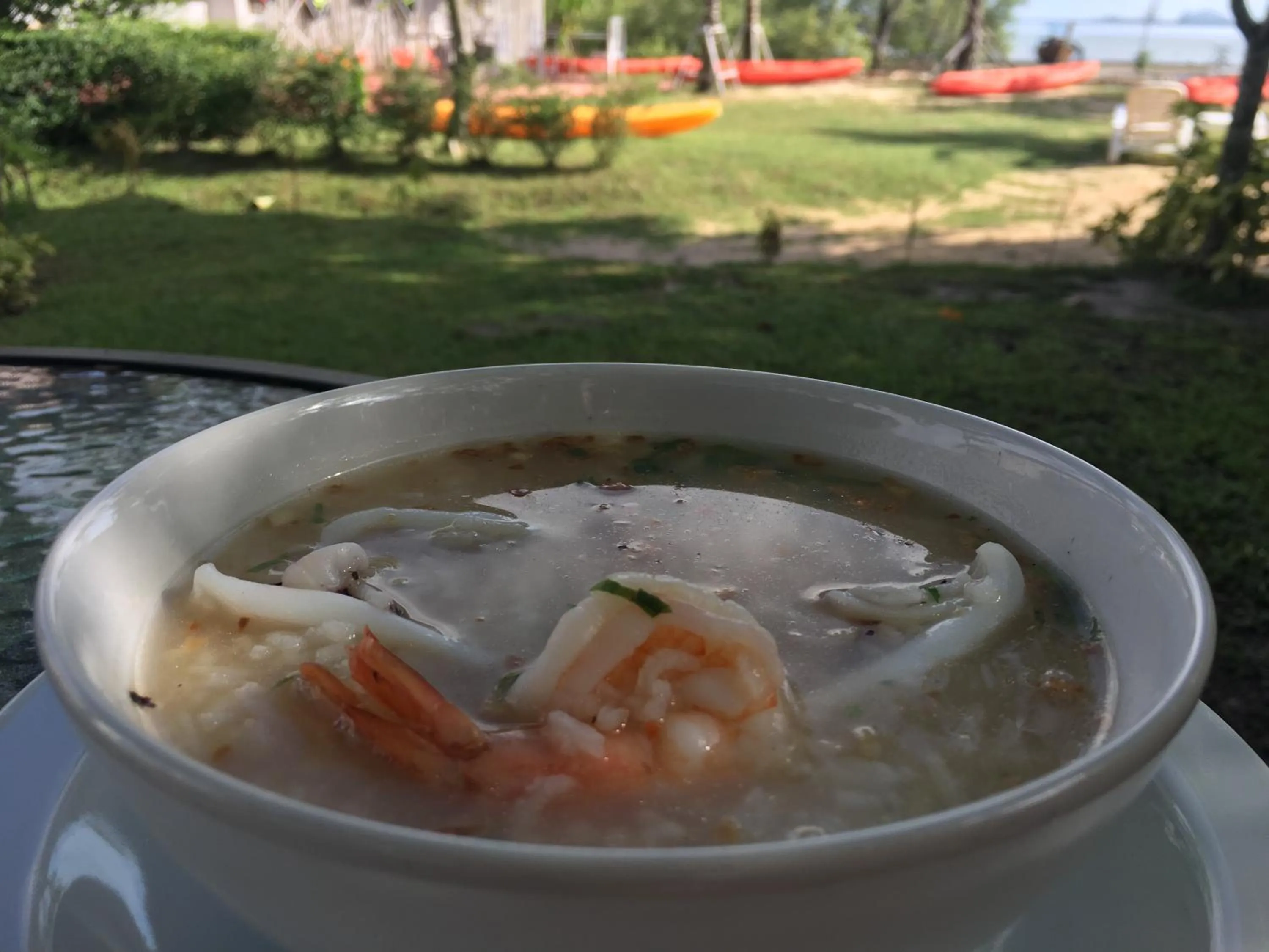 Asian breakfast in Koh Pu Villa