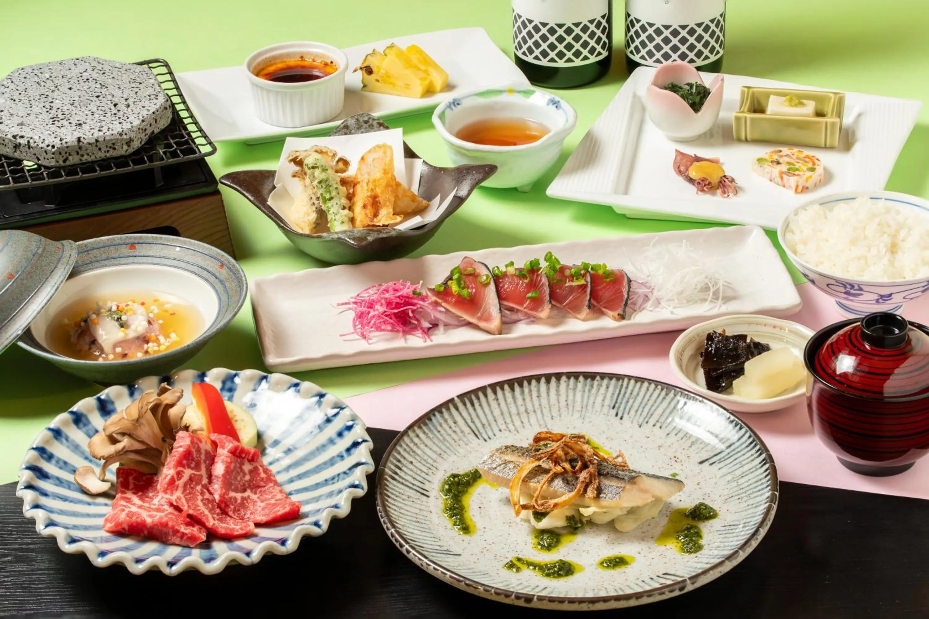 Dinner in Panorama Inn Yamanakako