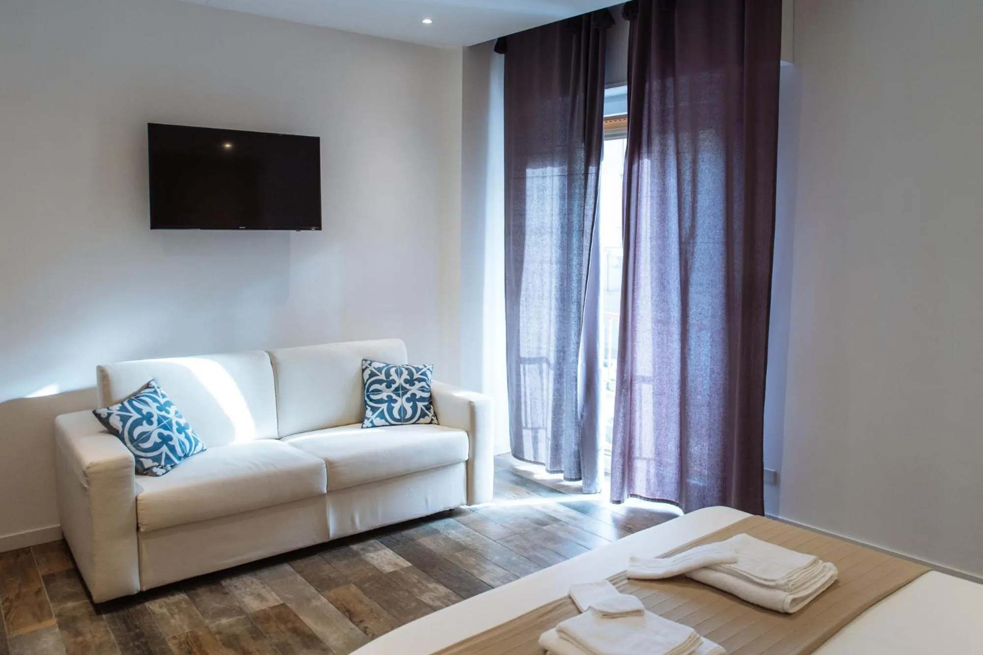 Bed in Politeama Luxury Suites