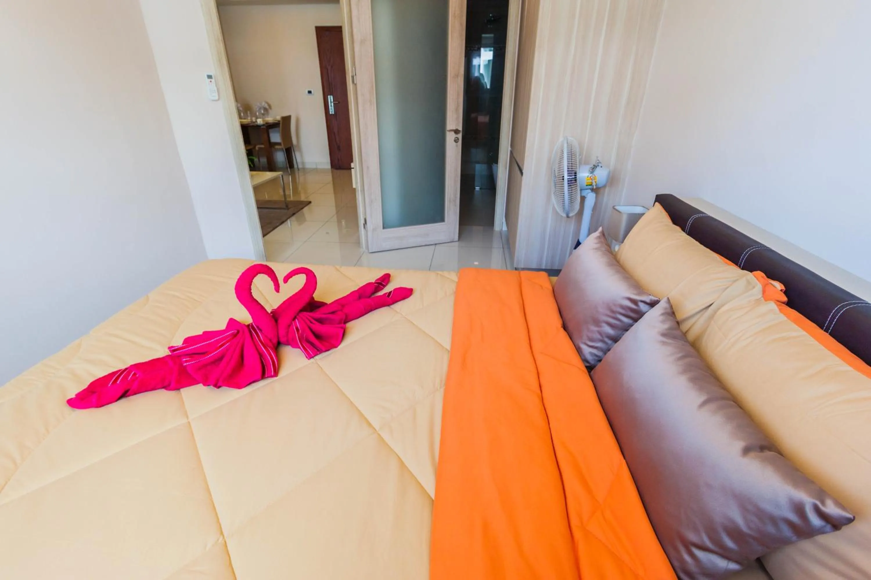Bedroom, Bed in Laguna Beach Resort 1 By Pattaya Sunny Rentals