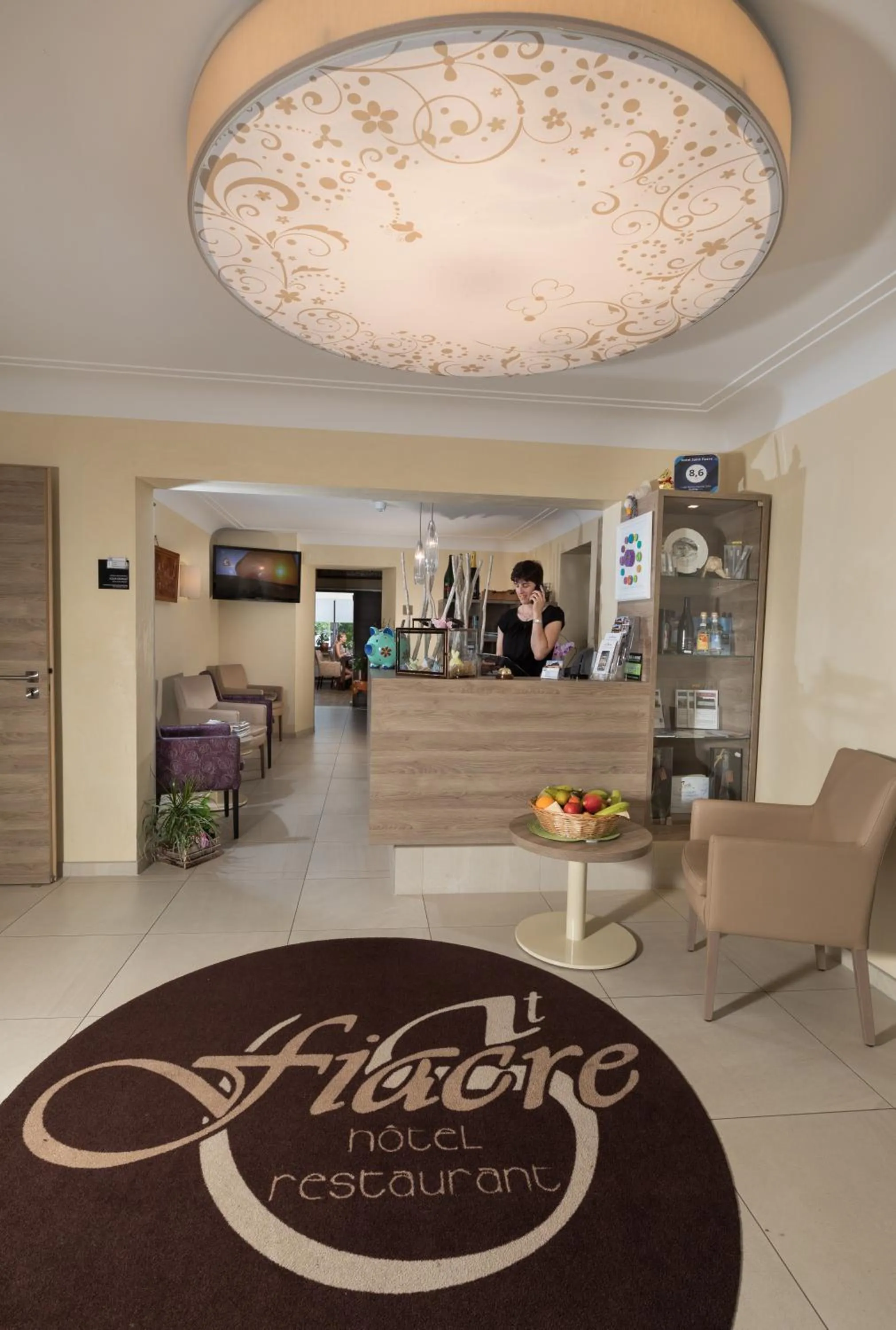Lobby or reception in Hotel Saint Fiacre