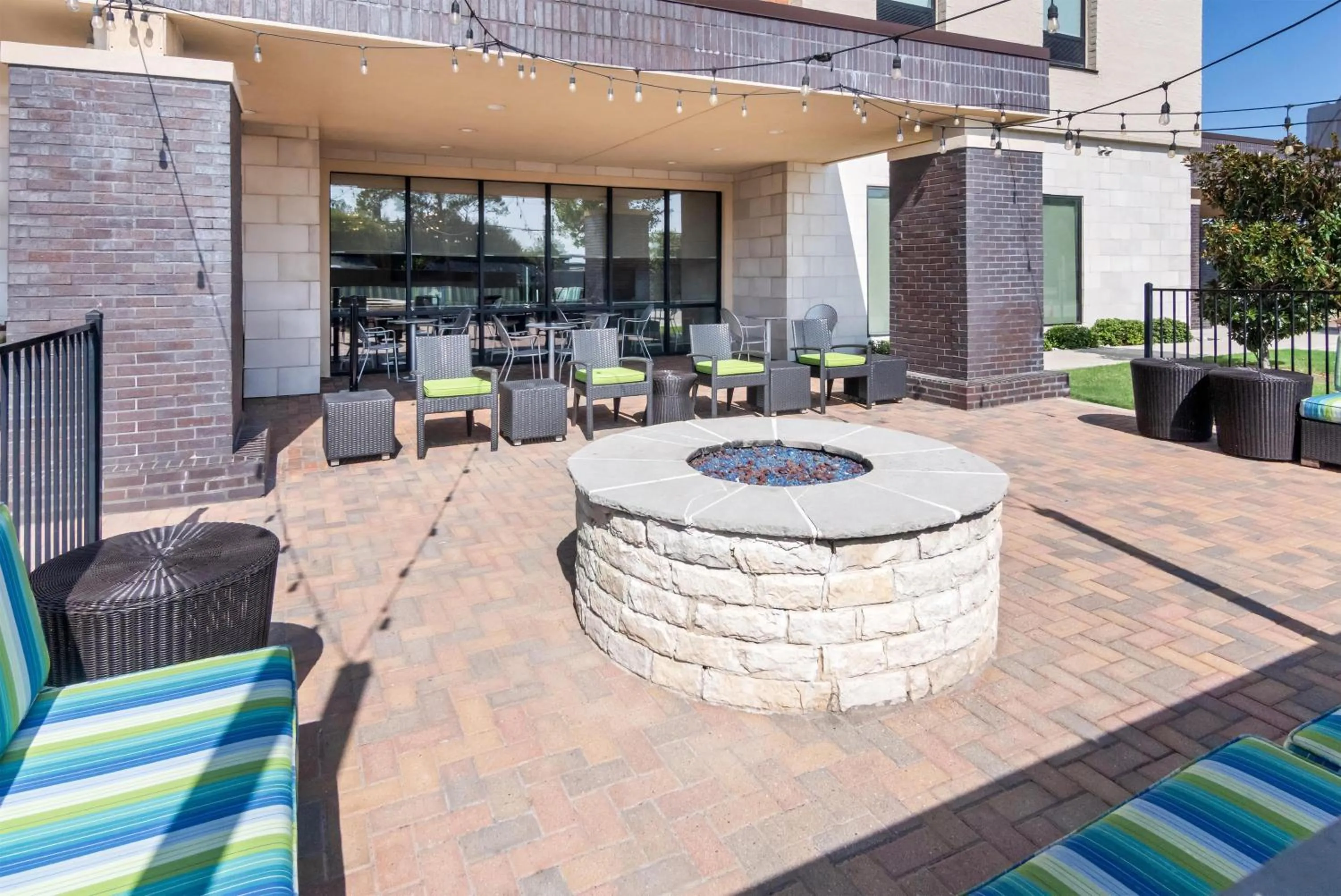 Patio in Home2 Suites By Hilton Dallas Grand Prairie