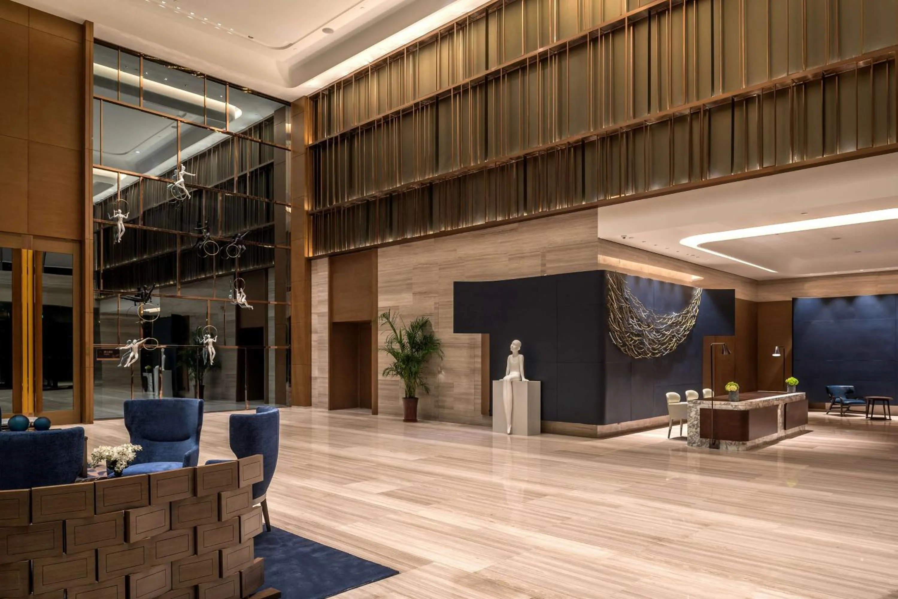 Lobby or reception in Hilton Jinan South Hotel & Residences