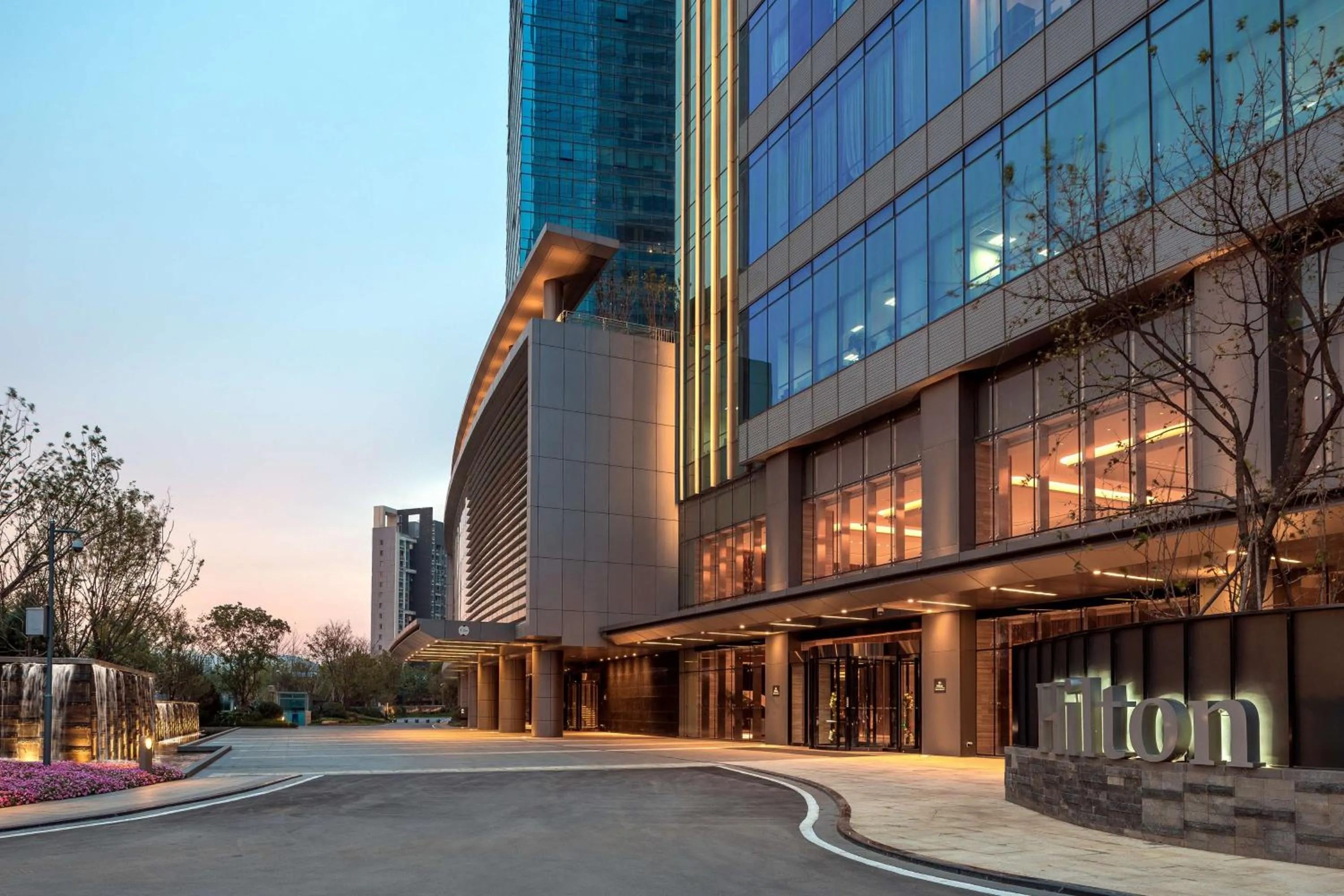 Property building in Hilton Jinan South Hotel & Residences