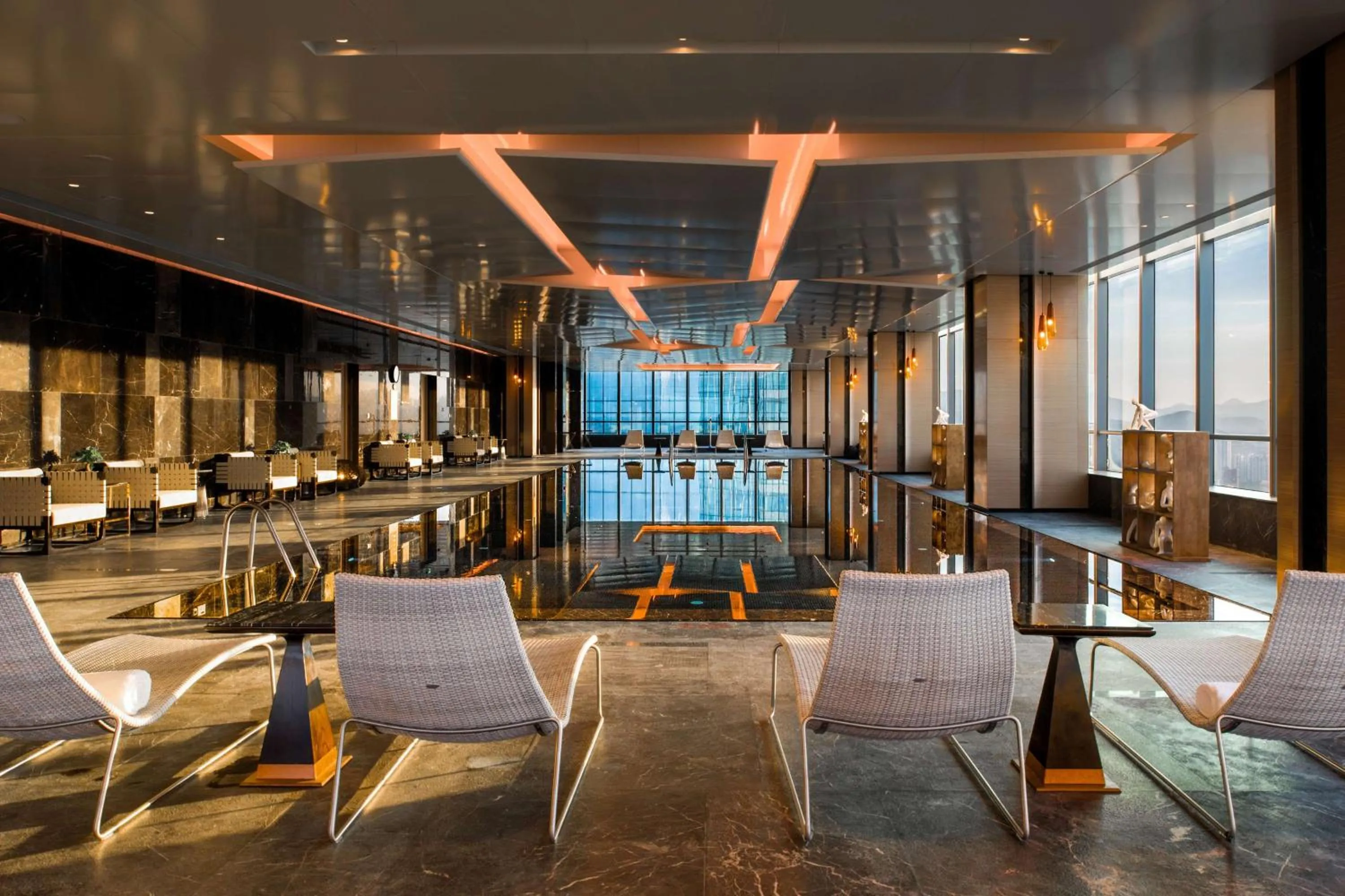 Pool view in Hilton Jinan South Hotel & Residences