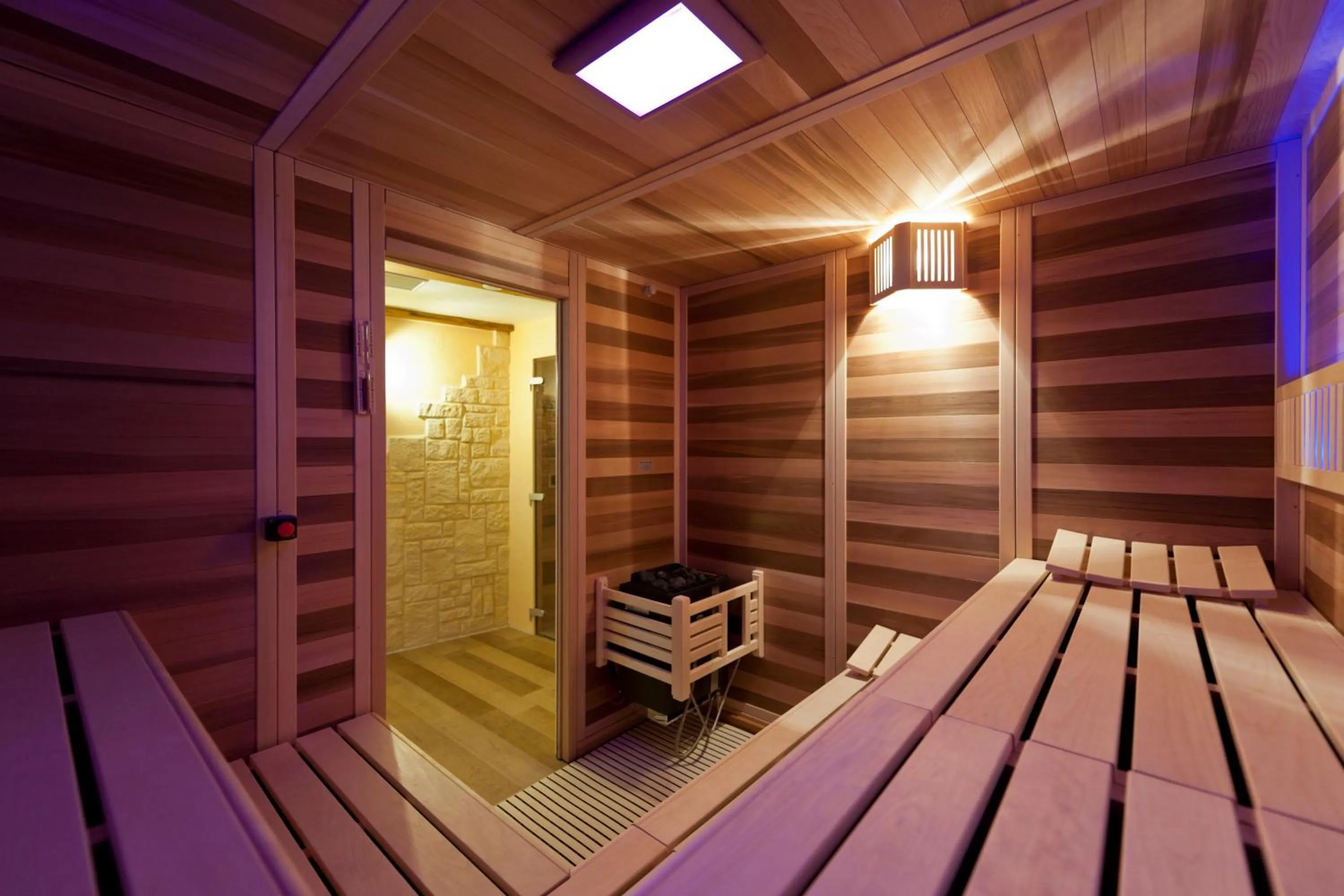 Sauna in Hotel Belle Vue