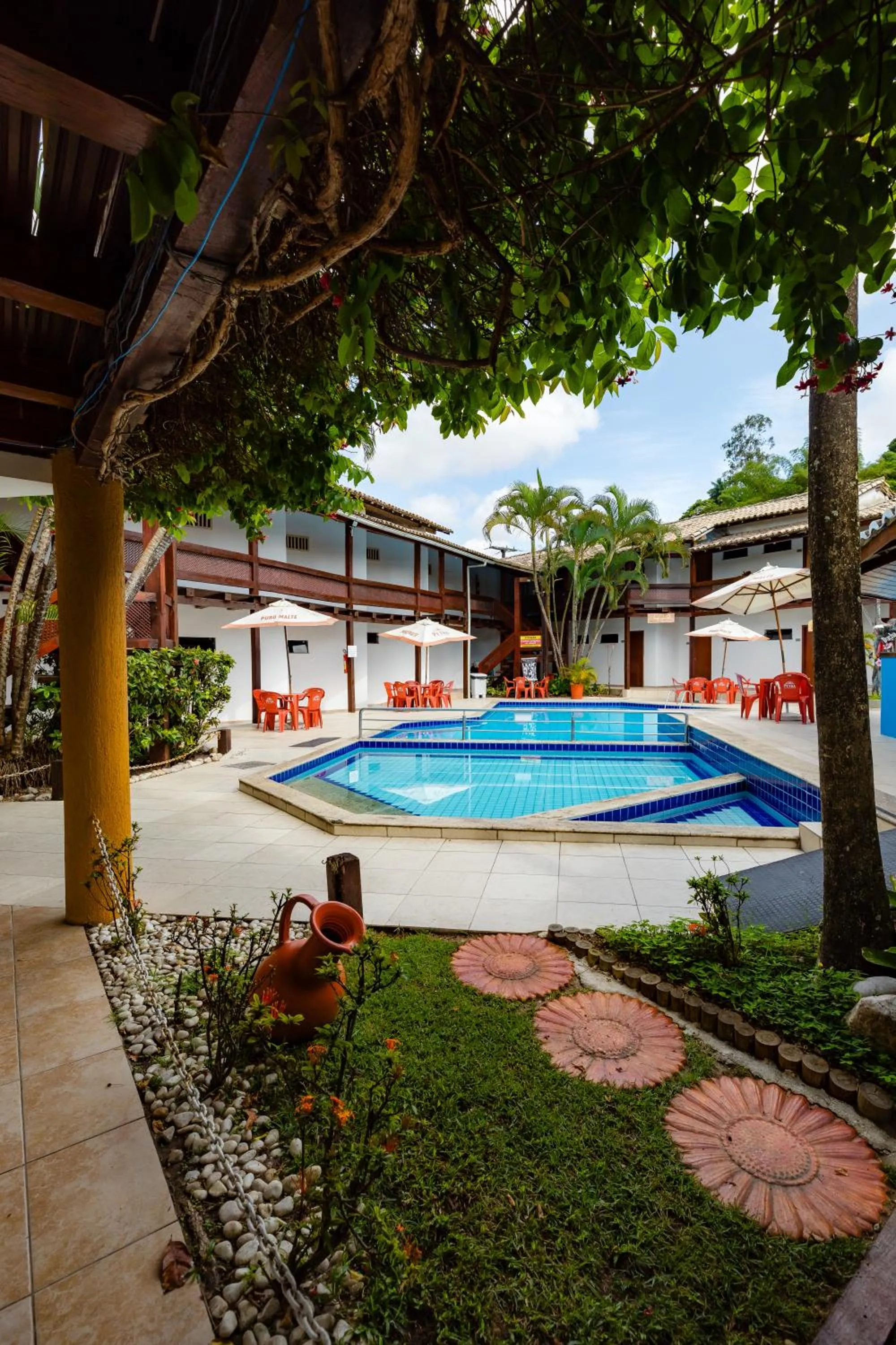 Garden view in Hotel Casa Blanca Porto Seguro