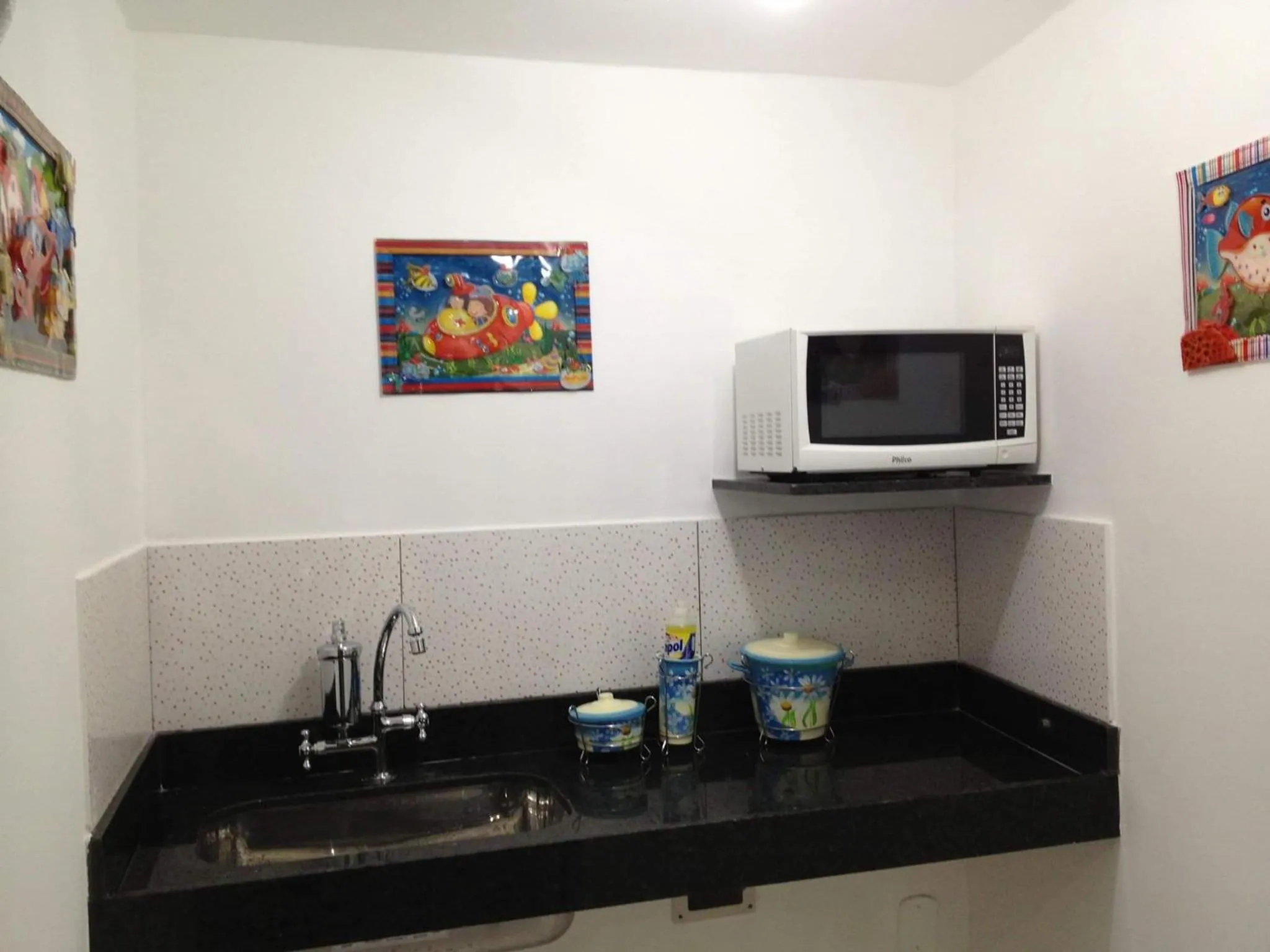 Kitchen or kitchenette in Hotel Casa Blanca Porto Seguro