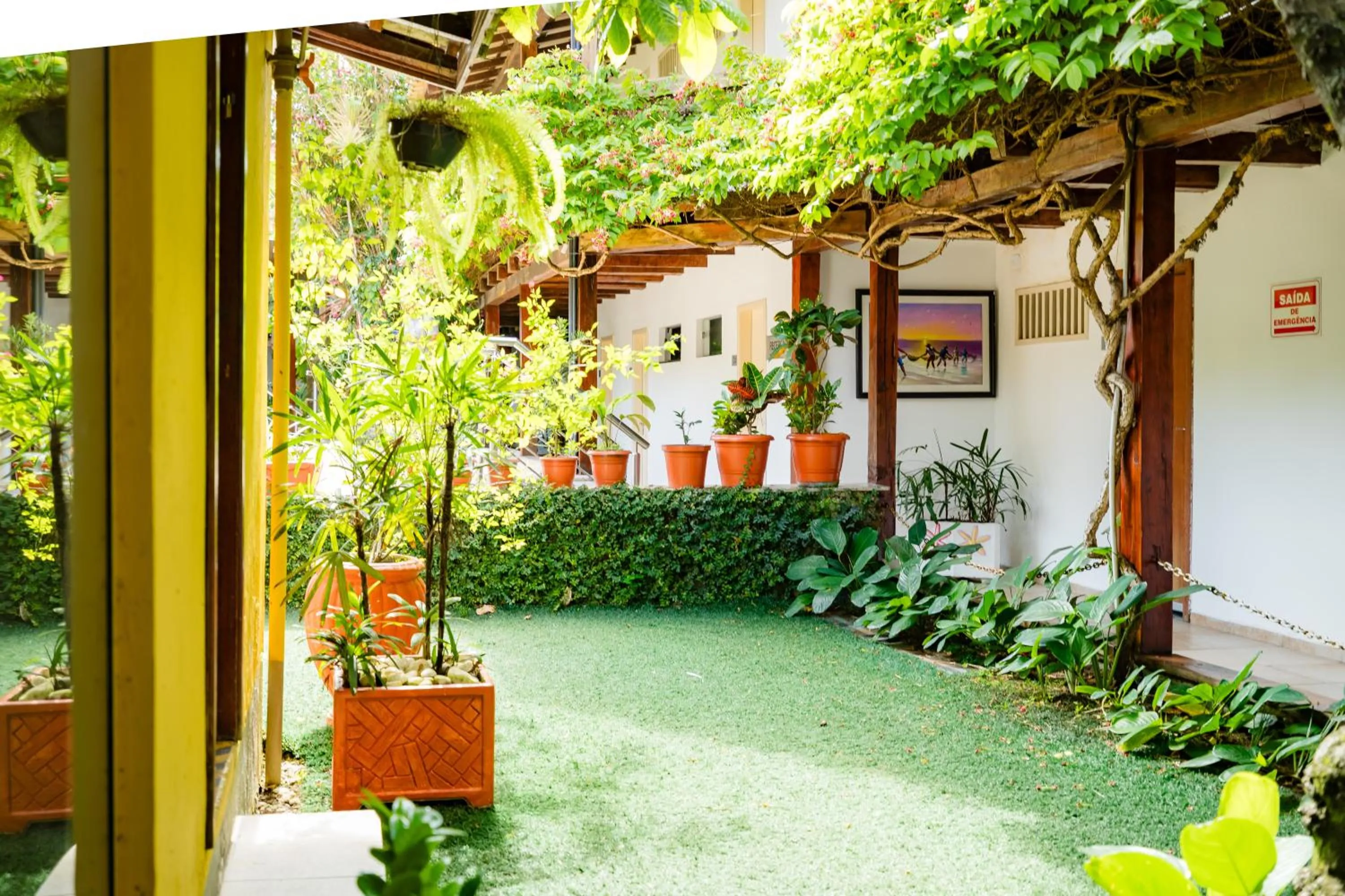 Garden in Hotel Casa Blanca Porto Seguro