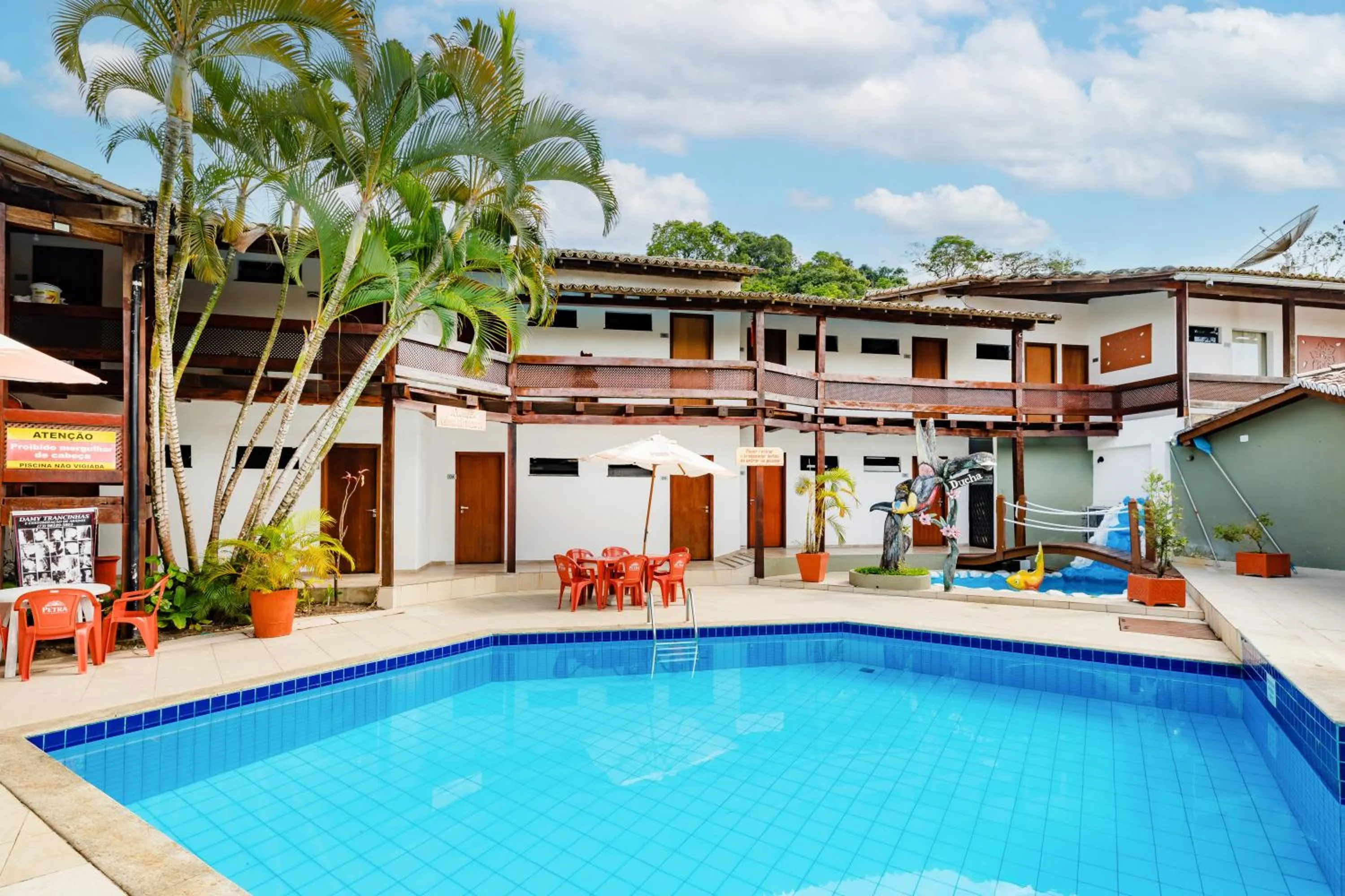 Swimming pool in Hotel Casa Blanca Porto Seguro