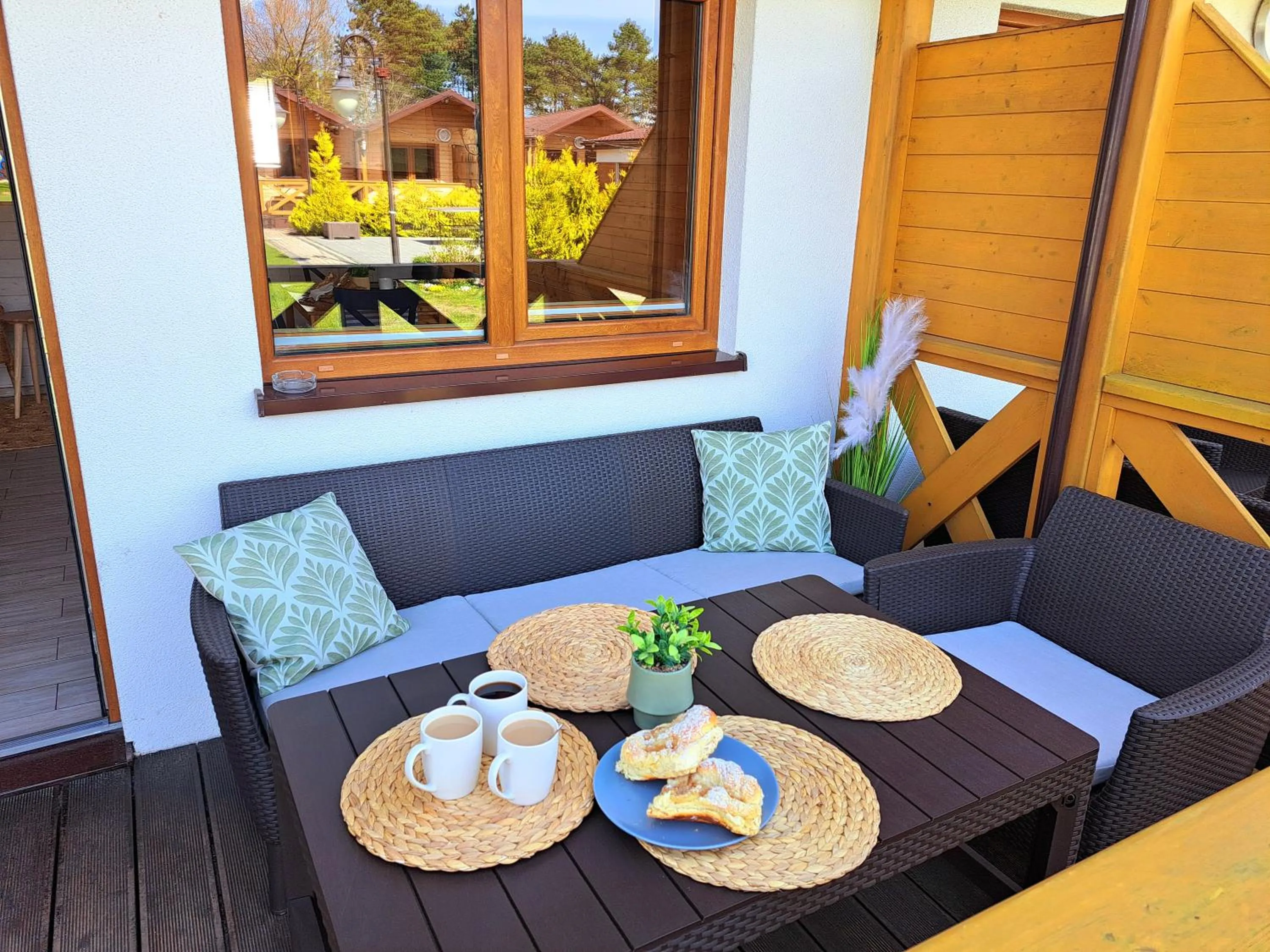 Balcony/Terrace in Tropikana Domki, Apartamenty