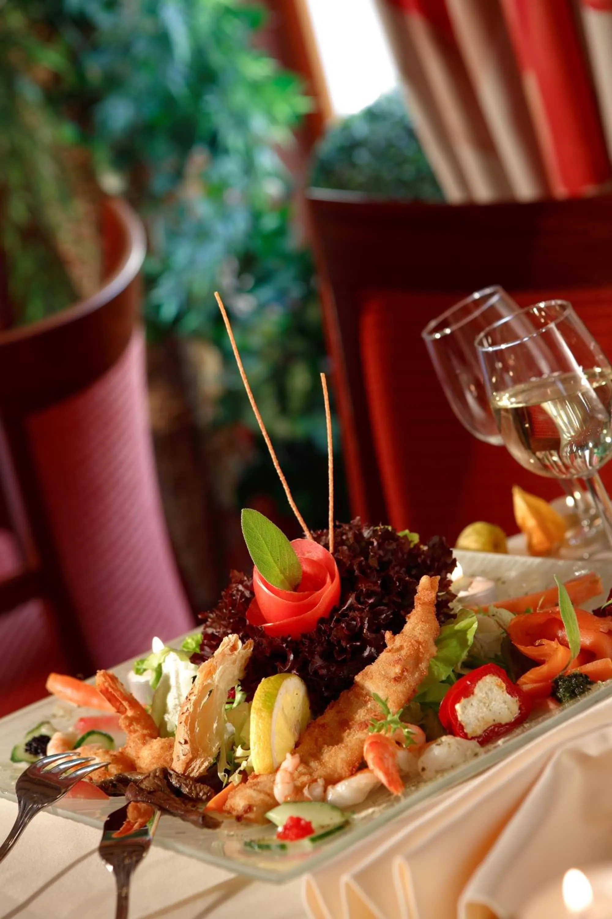 Food and drinks in Hôtel - Restaurant " Victor Hugo"