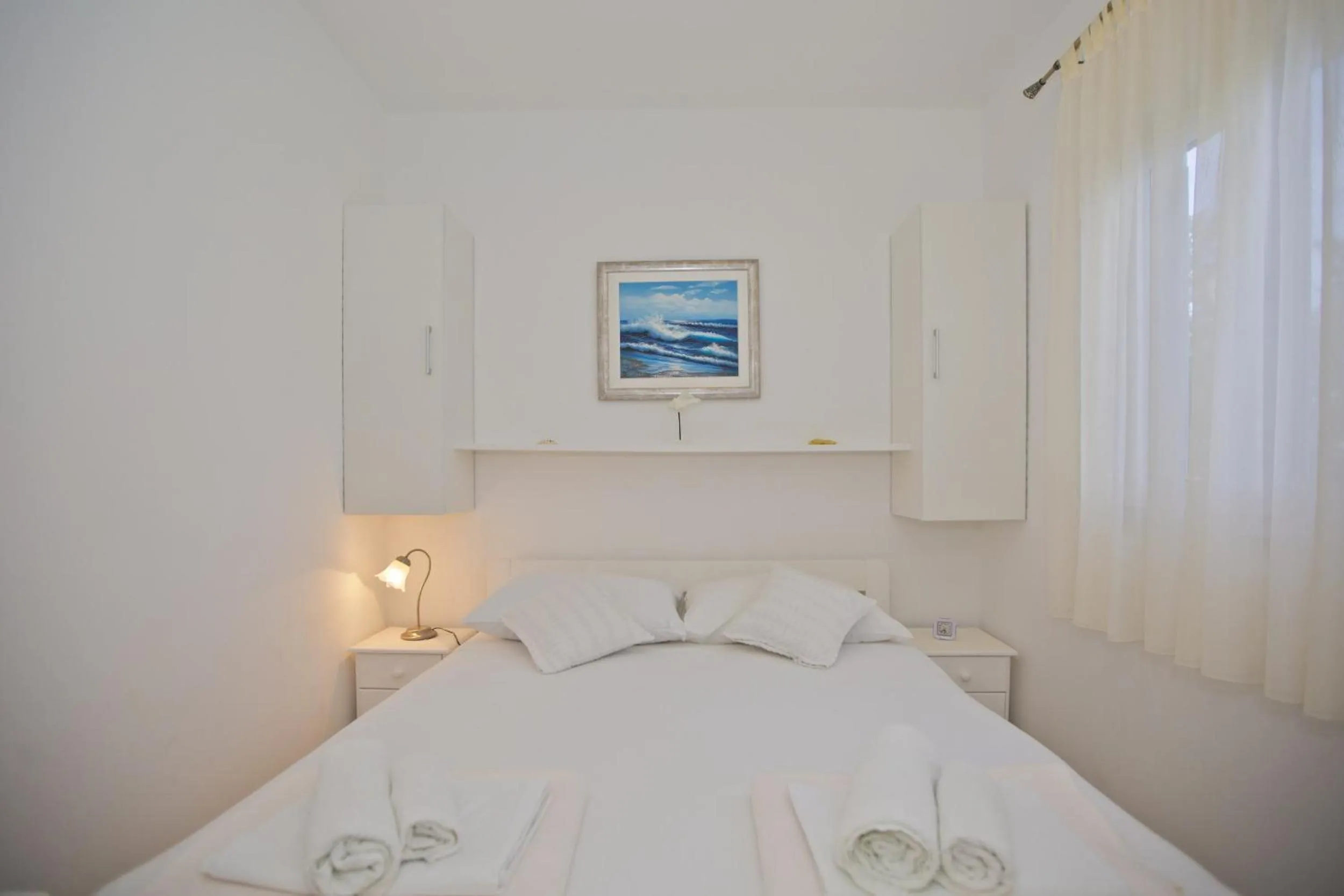 Bedroom, Bed in Hvar Port View apartment