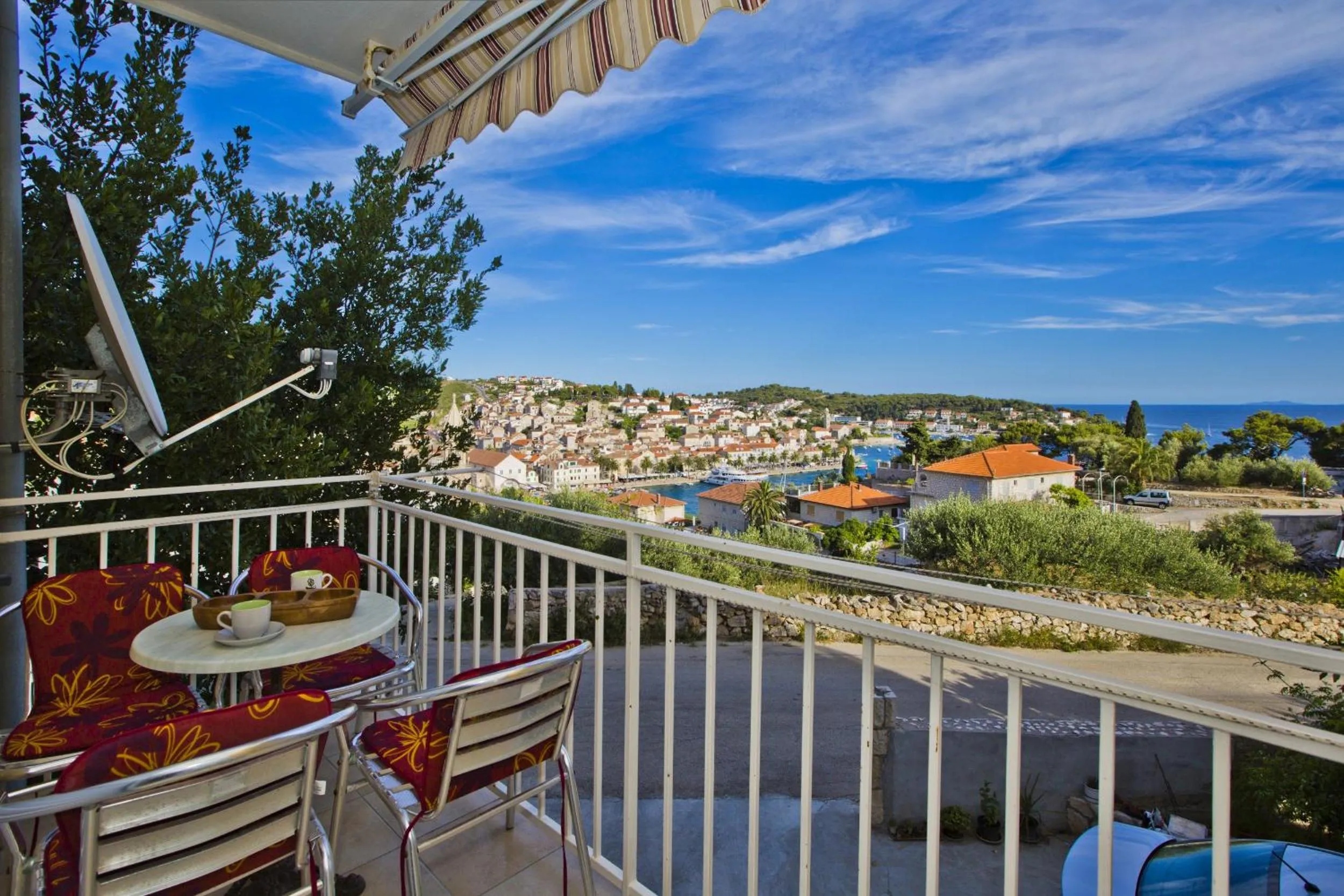 Balcony/Terrace in Hvar Port View apartment