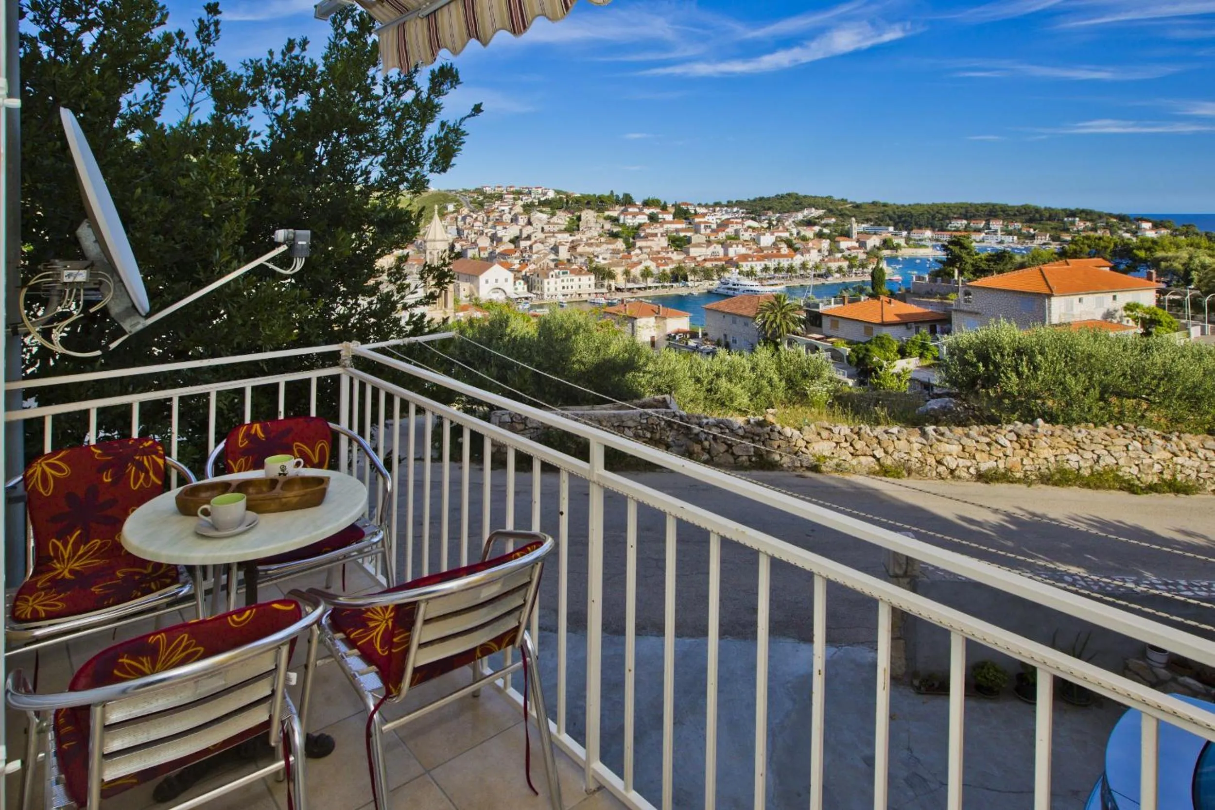 Balcony/Terrace in Hvar Port View apartment