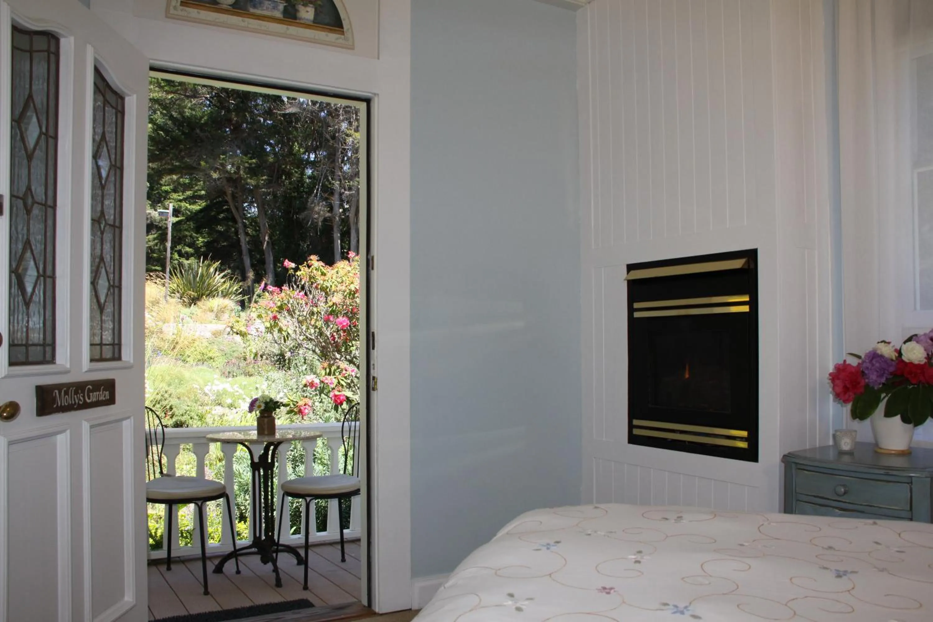 Balcony/Terrace, Bed in Elk Cove Inn & Spa