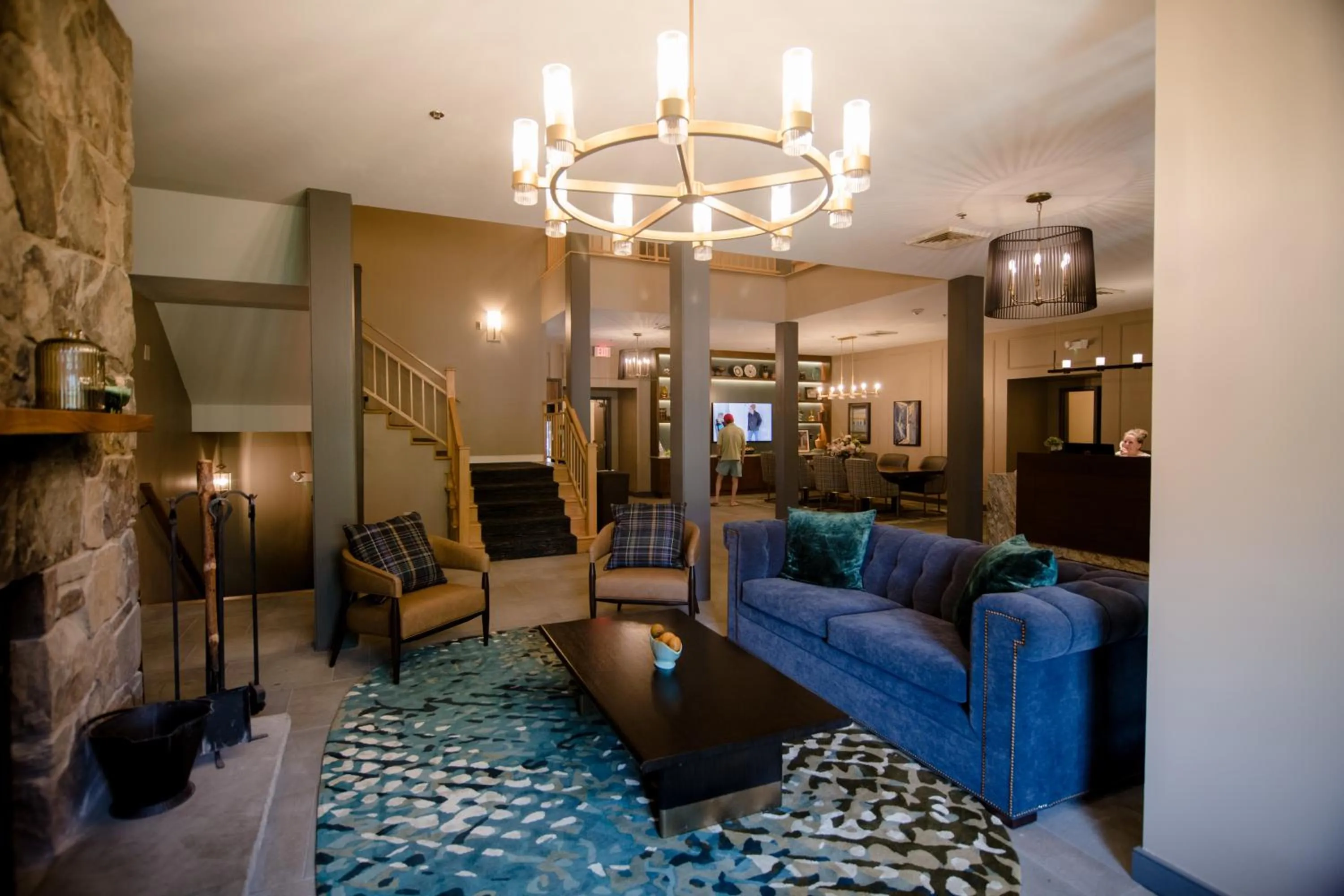 Lobby or reception in La Tourelle Inn & Spa