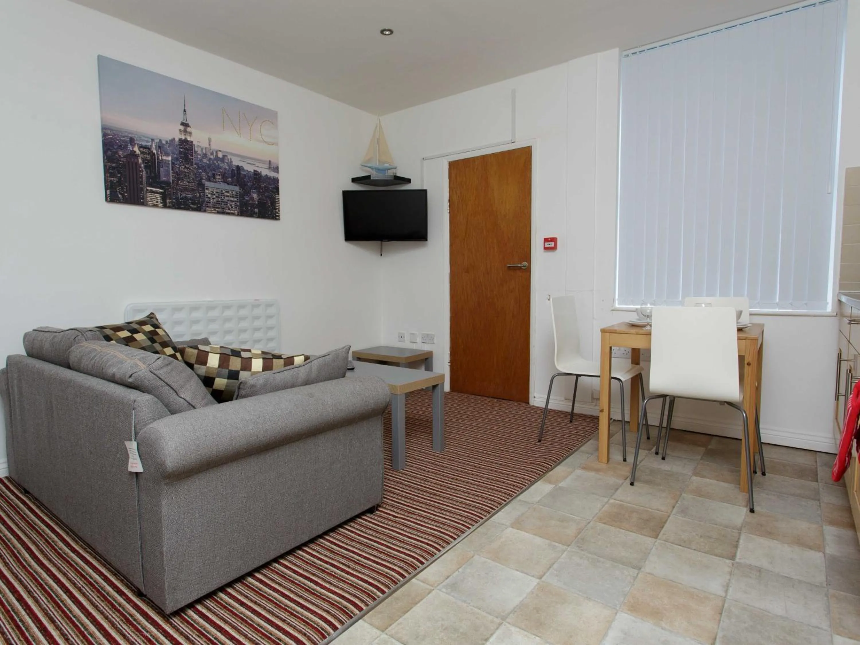 Living room in Ruth Apartments