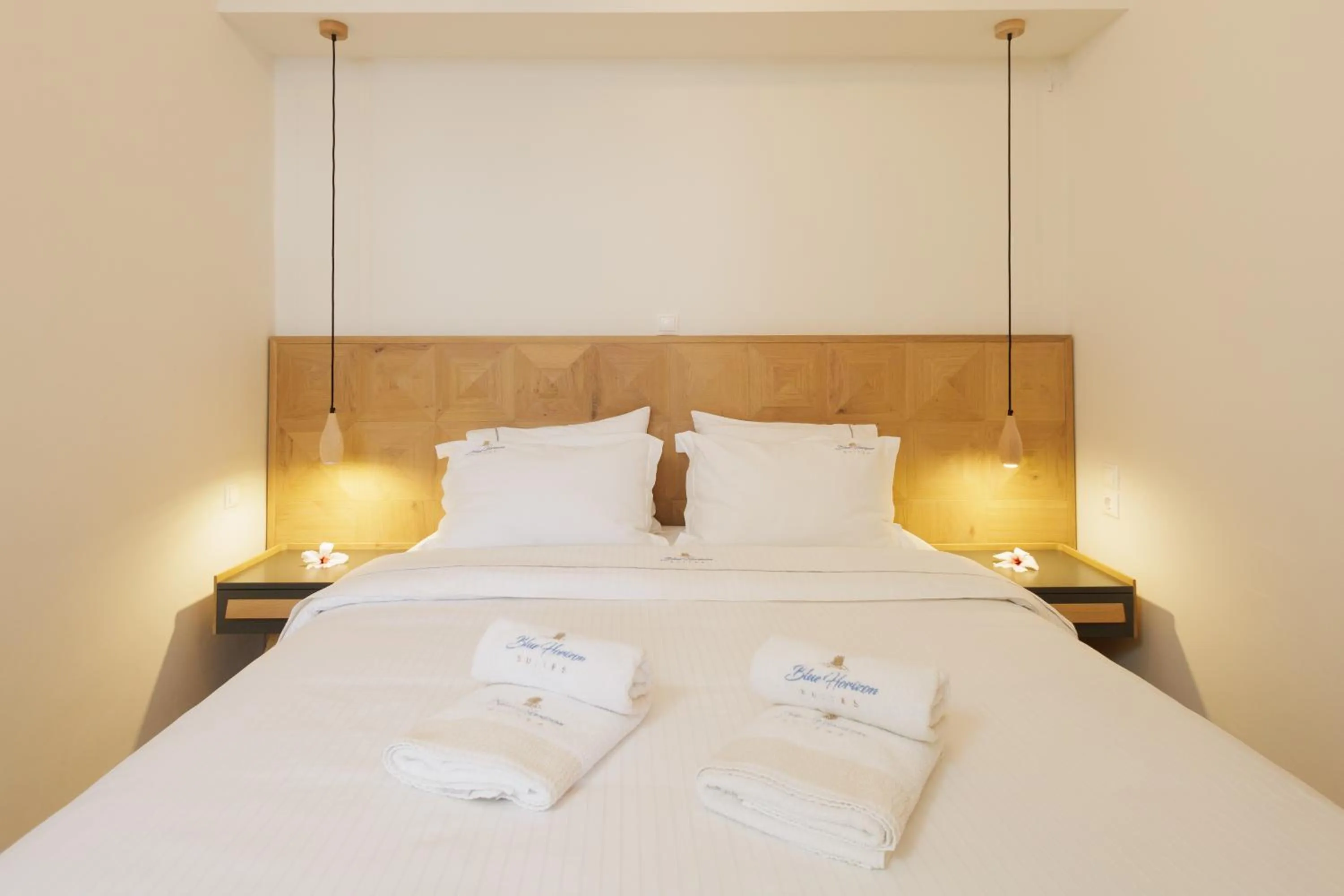 Bed in Blue Horizon Suites