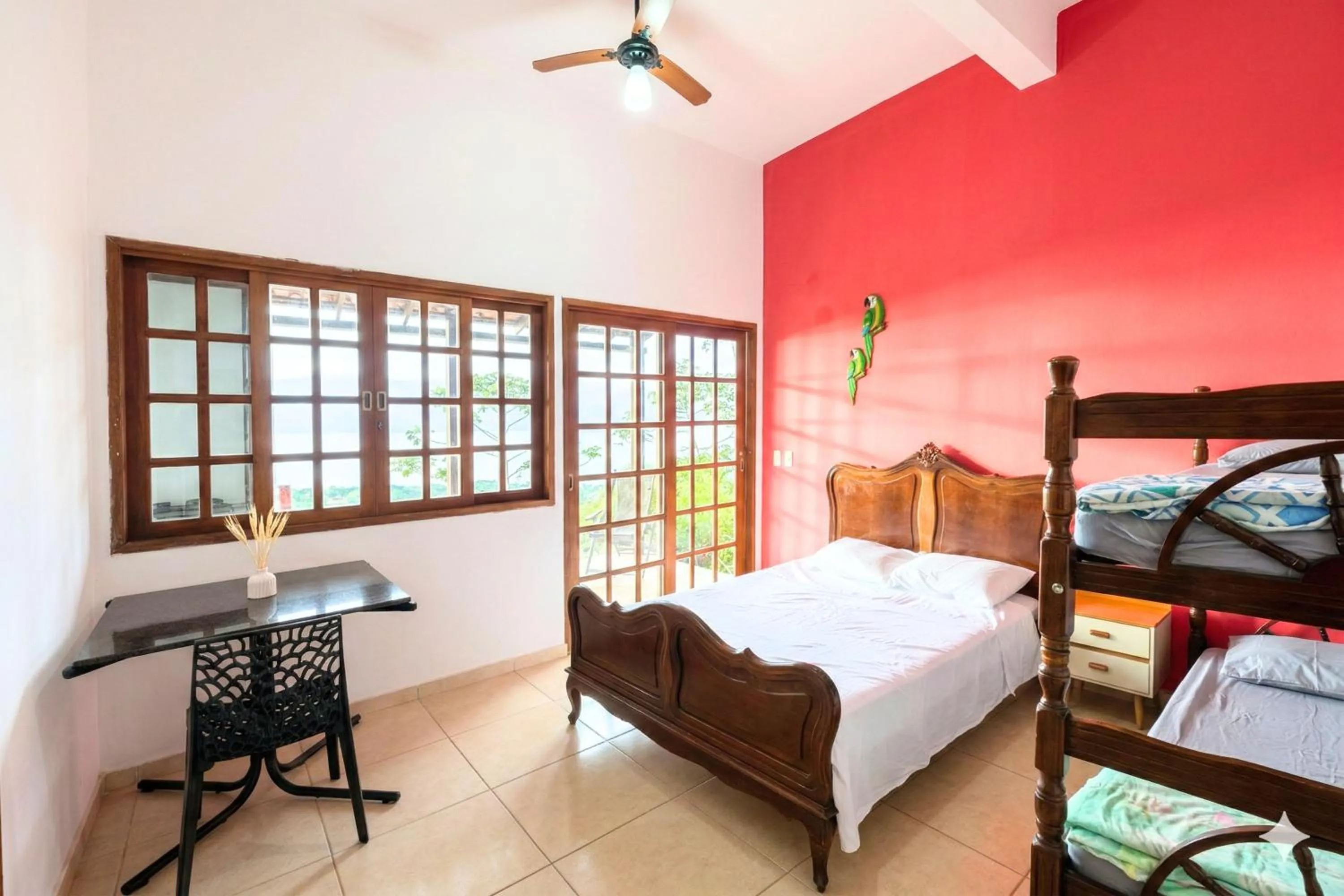 Bed in Pousada Mirante Ilhabela