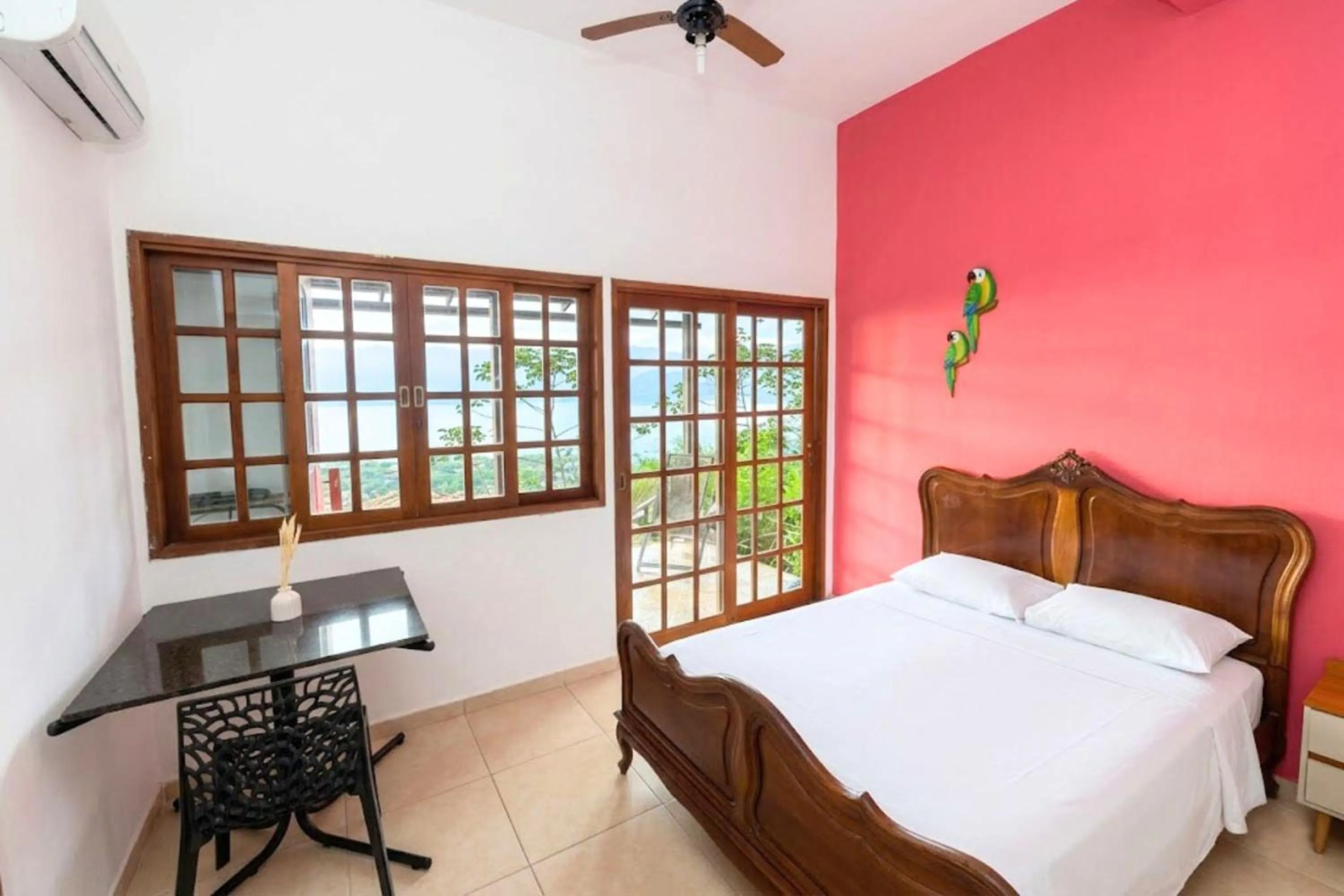 Bed in Pousada Mirante Ilhabela
