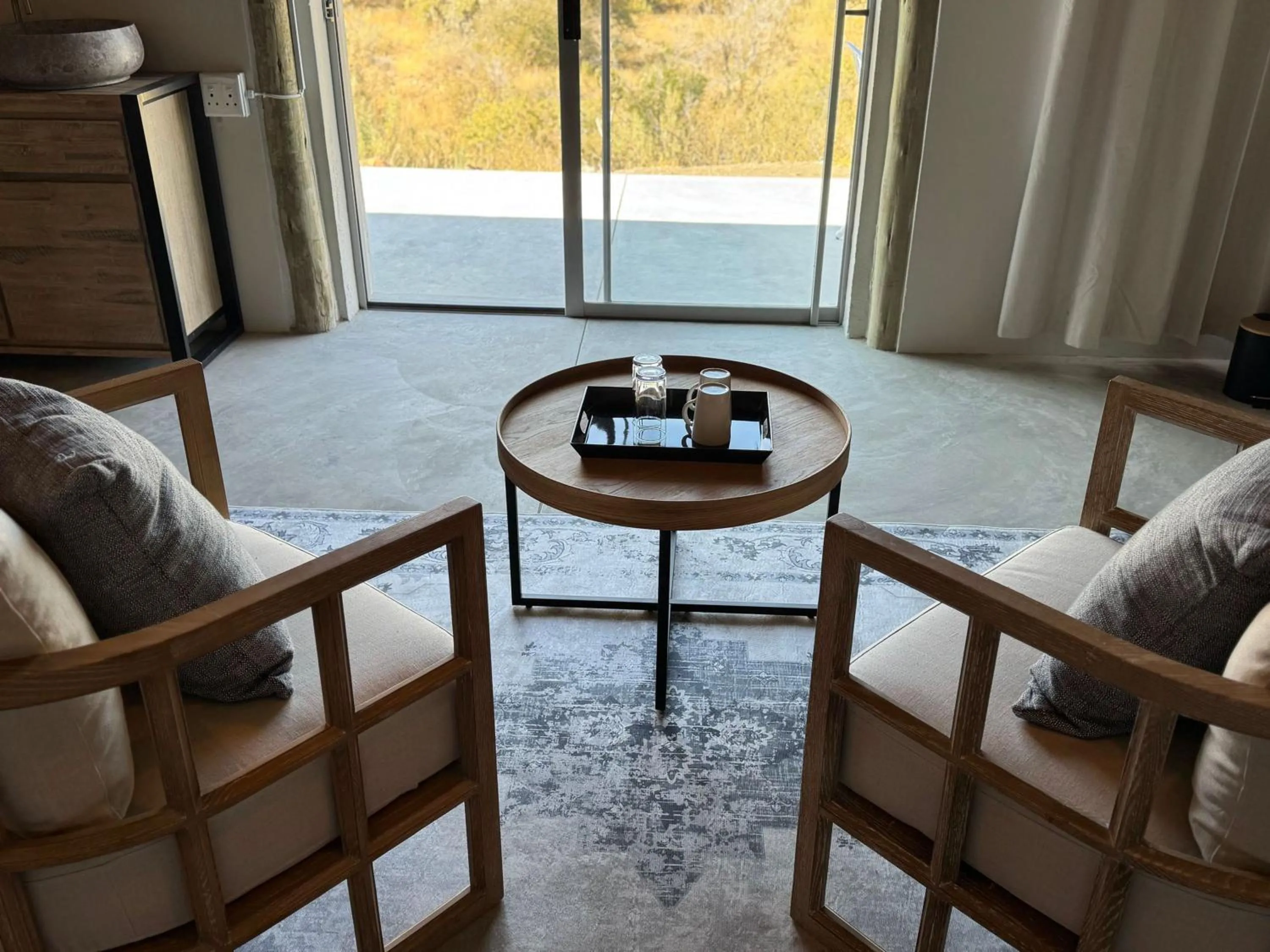 Seating area in Tsauchab River Camp